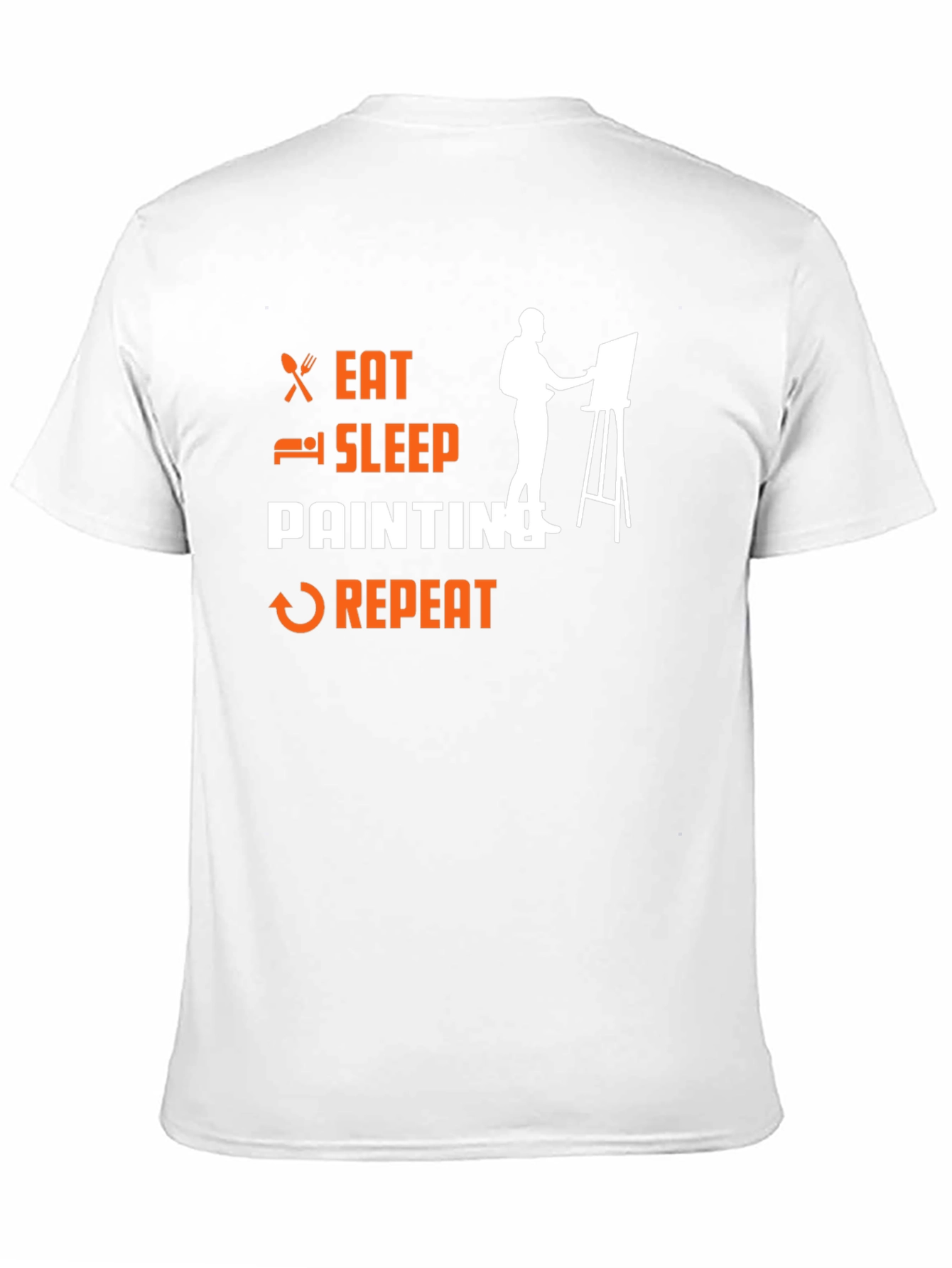 Eat Sleep Painting Repeat Black T-Shirt