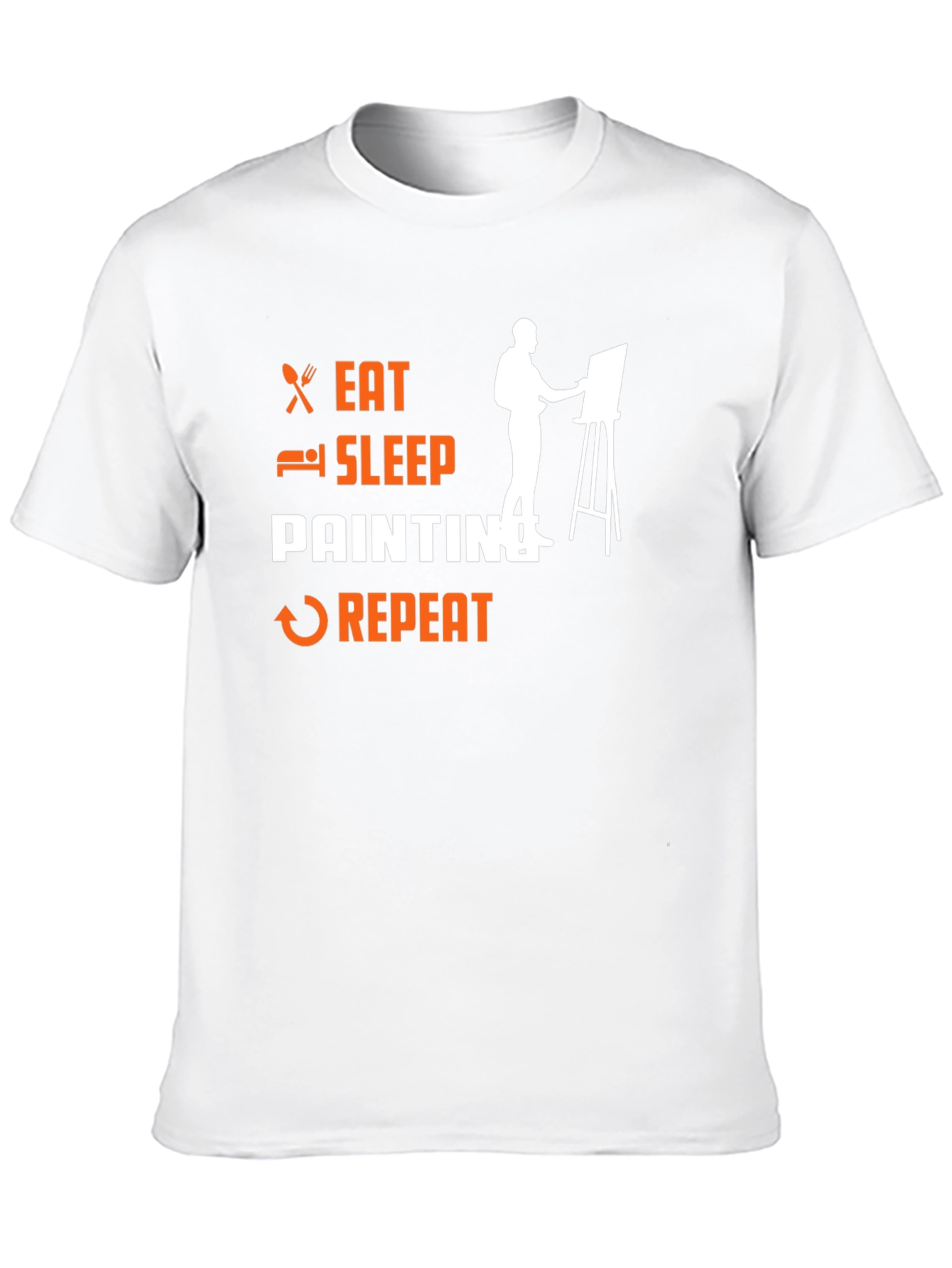 Eat Sleep Painting Repeat Black T-Shirt