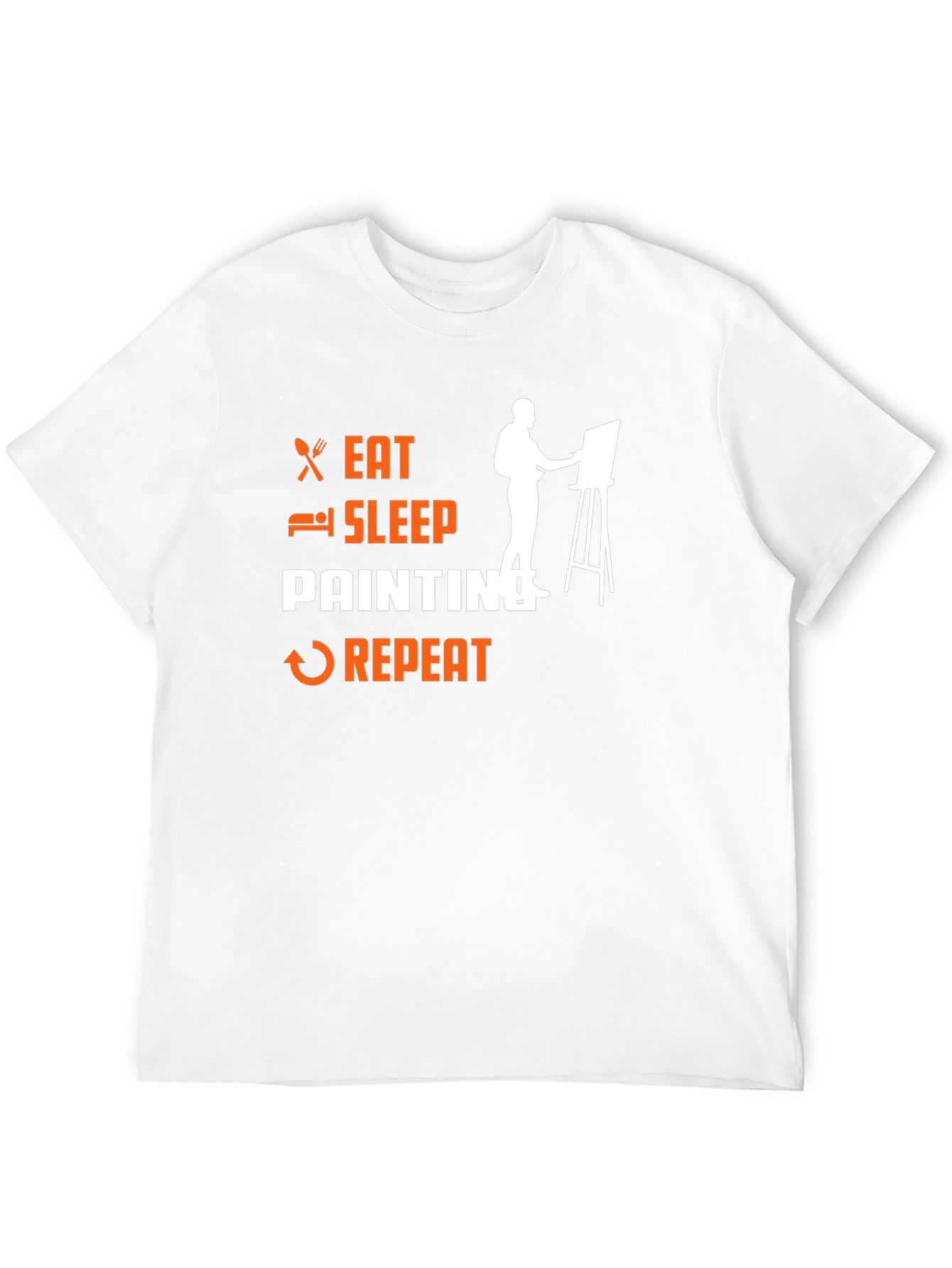 Eat Sleep Painting Repeat Black T-Shirt
