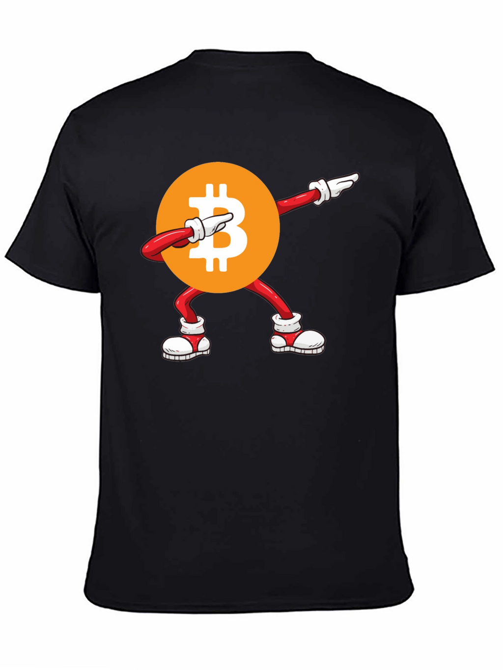 Bitcoin Dabbing Graphic Tee - Crypto Fashion