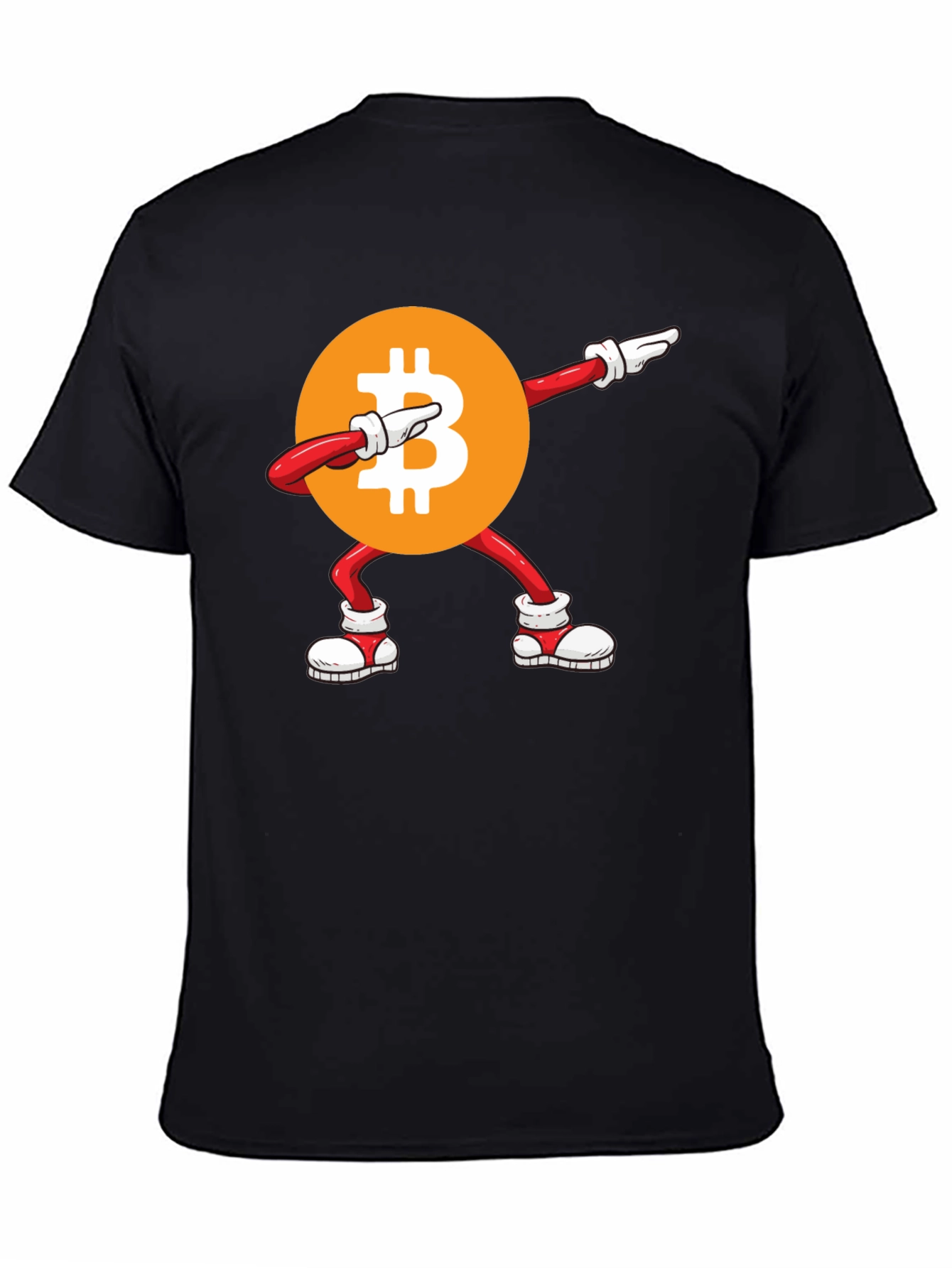 Bitcoin Dabbing Graphic Tee - Crypto Fashion