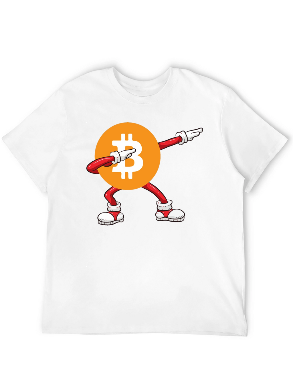Bitcoin Dabbing Graphic Tee - Crypto Fashion