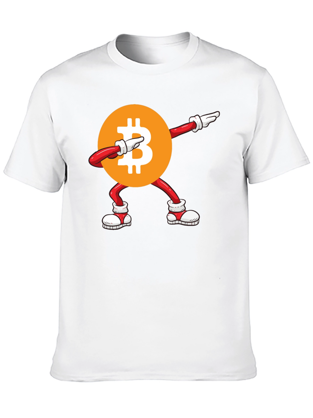 Bitcoin Dabbing Graphic Tee - Crypto Fashion
