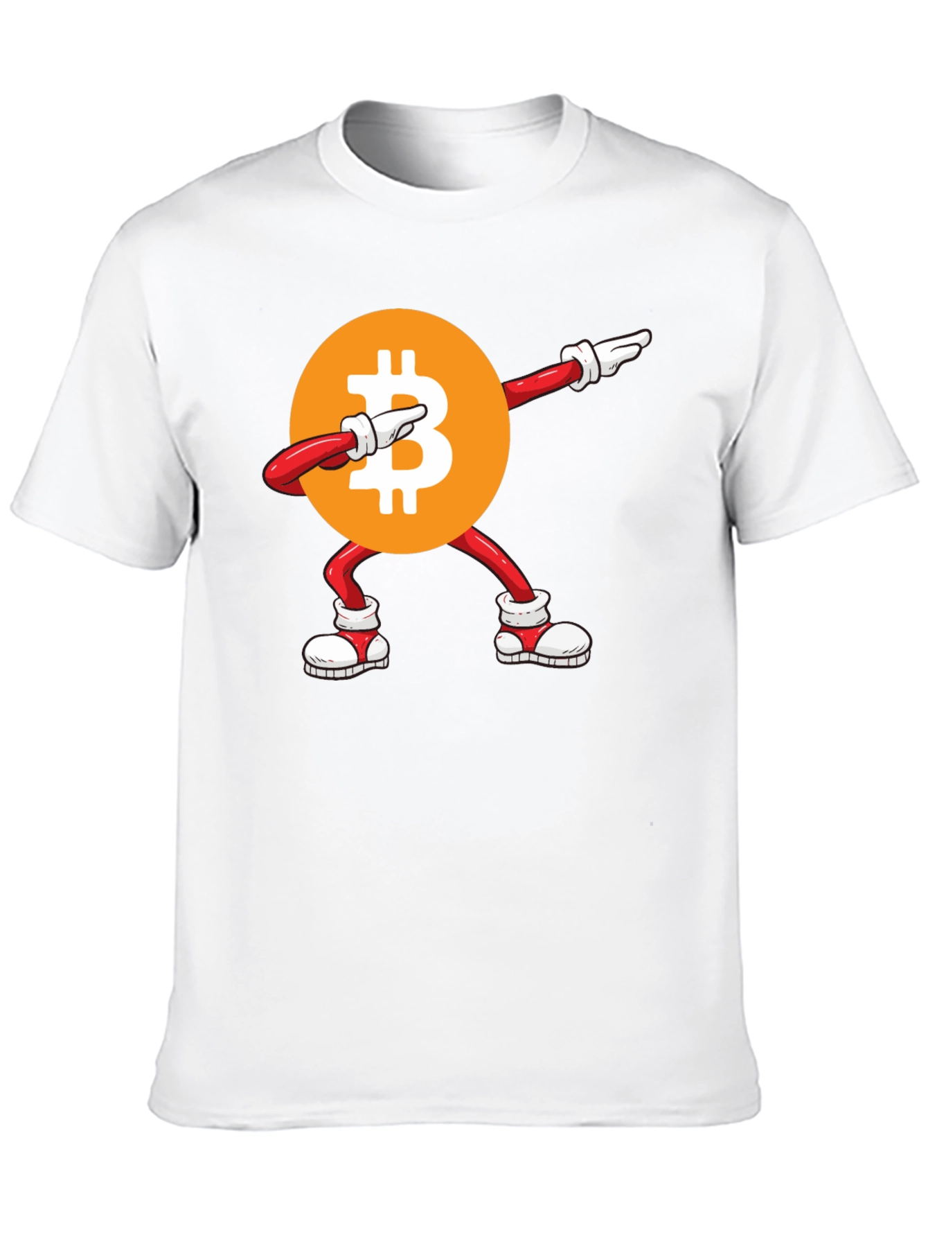 Bitcoin Dabbing Graphic Tee - Crypto Fashion