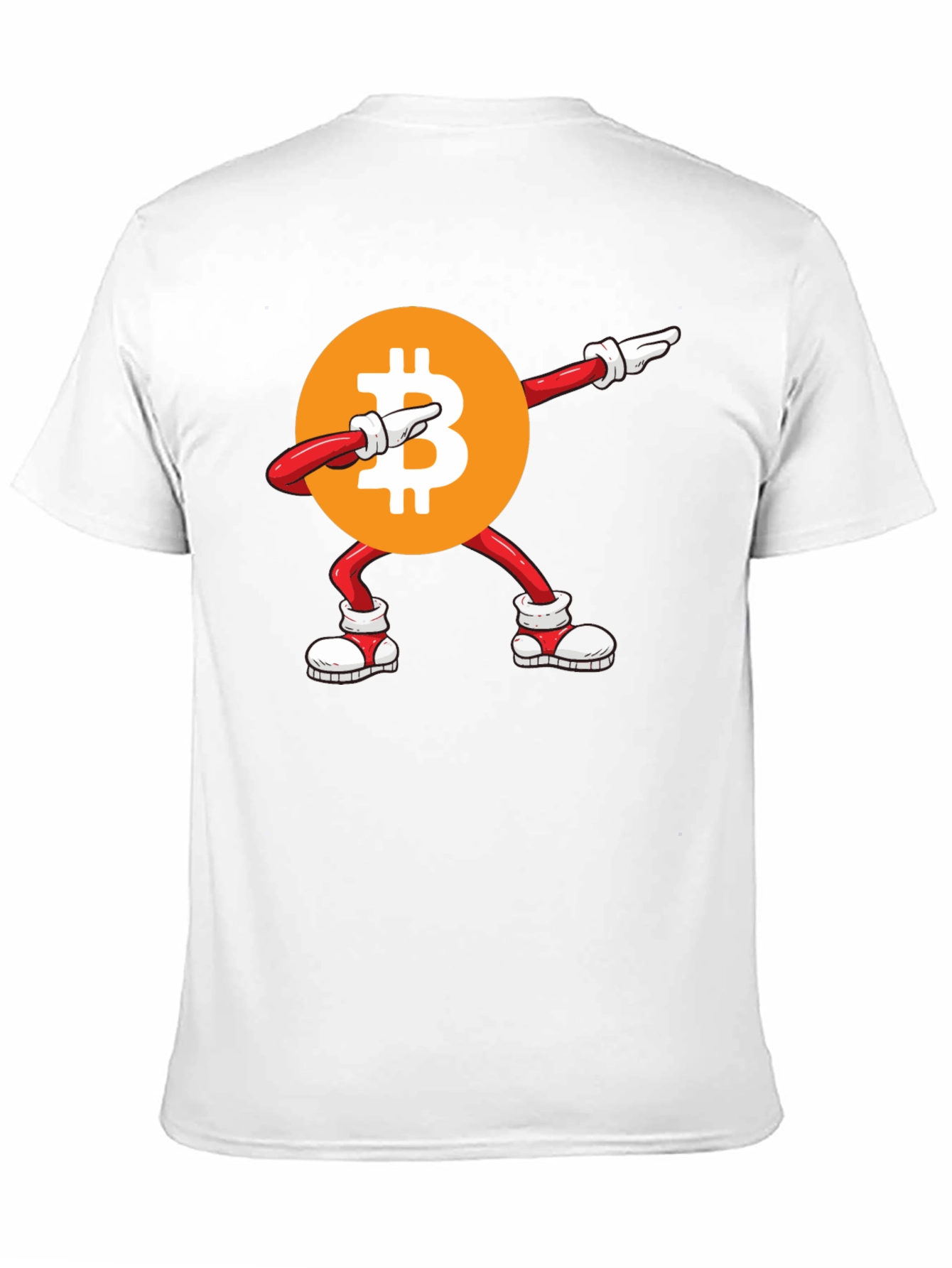 Bitcoin Dabbing Graphic Tee - Crypto Fashion