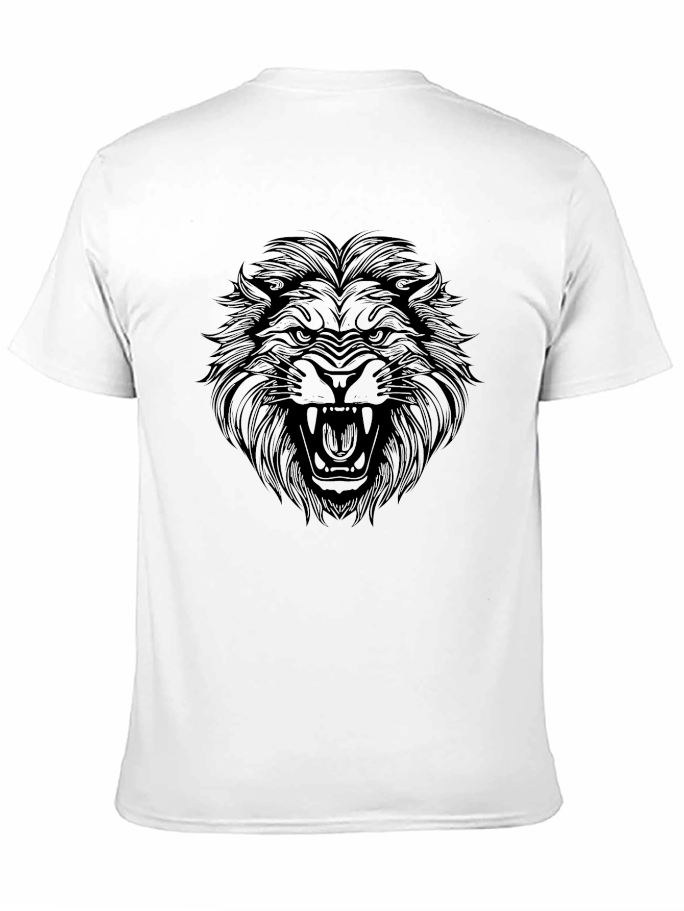 Black Lion Graphic Tee - Roar in Style!