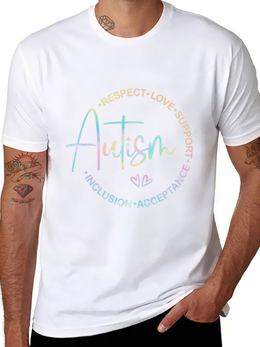 Autism Awareness T-Shirt - Inclusion Love Respect
