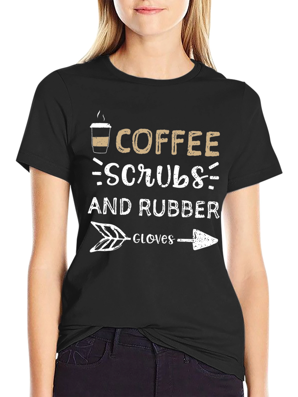 Coffee Scrubs & Rubber Gloves Graphic T-Shirt