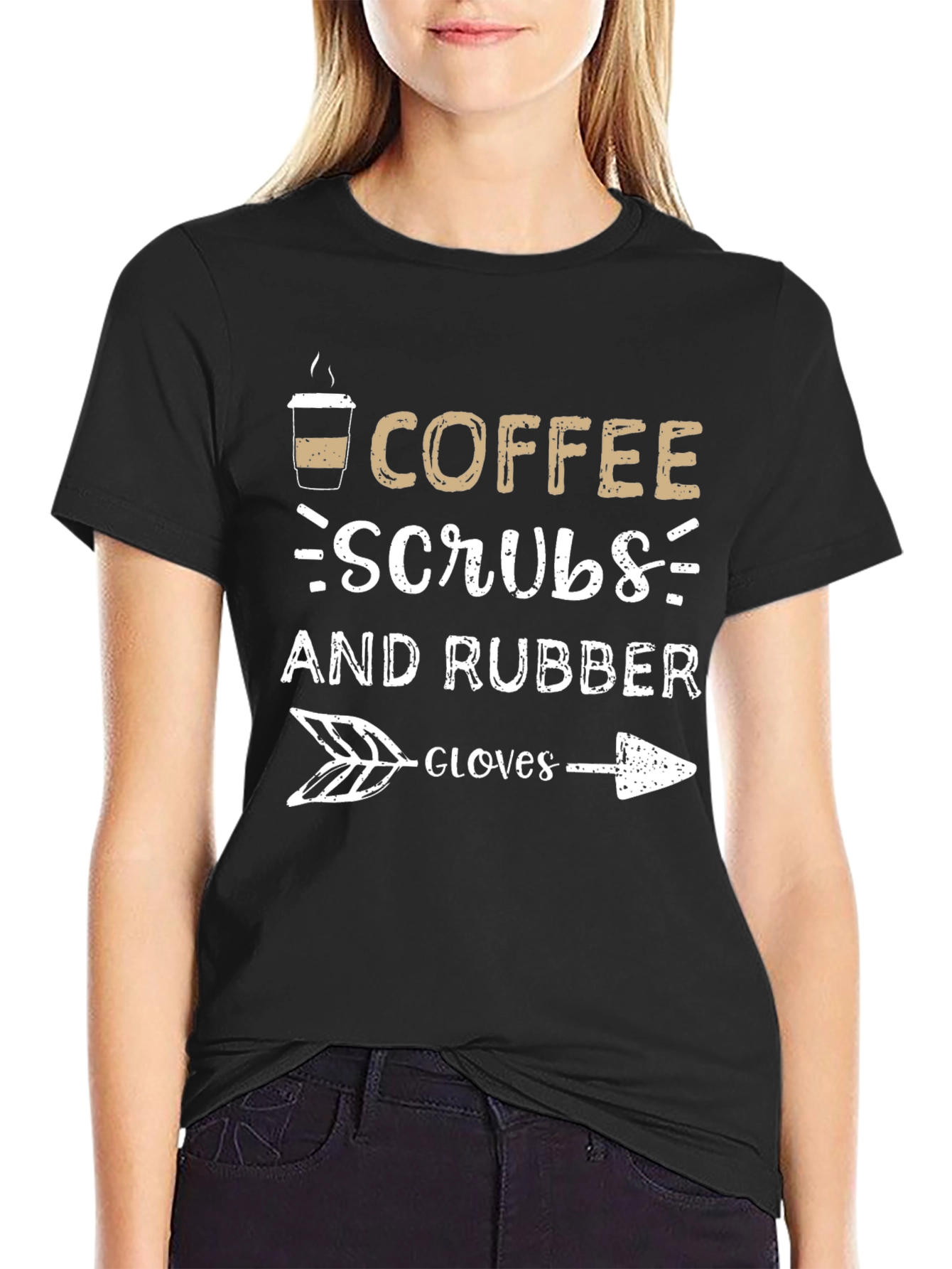 Coffee Scrubs & Rubber Gloves Graphic T-Shirt