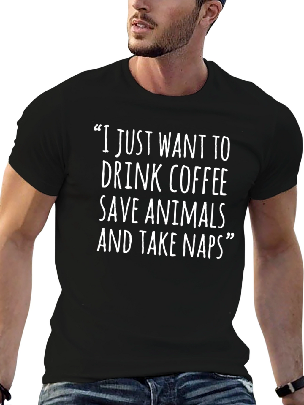 Coffee Animals Naps T-Shirt