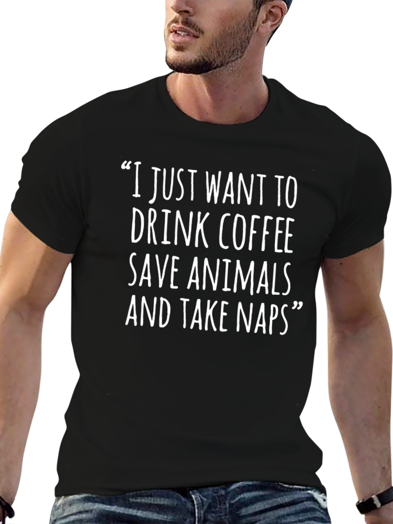 Coffee Animals Naps T-Shirt