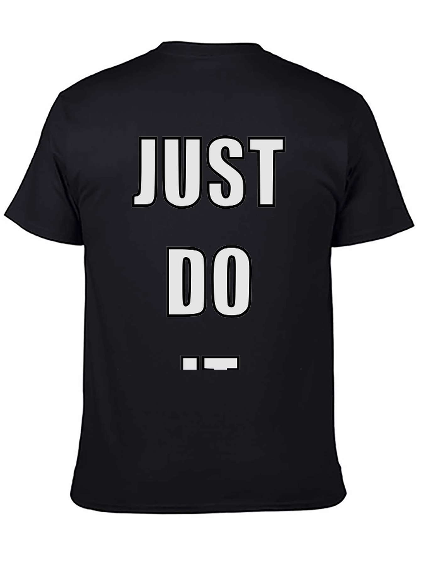 Just Do It Tee - Stylish Black T-Shirt