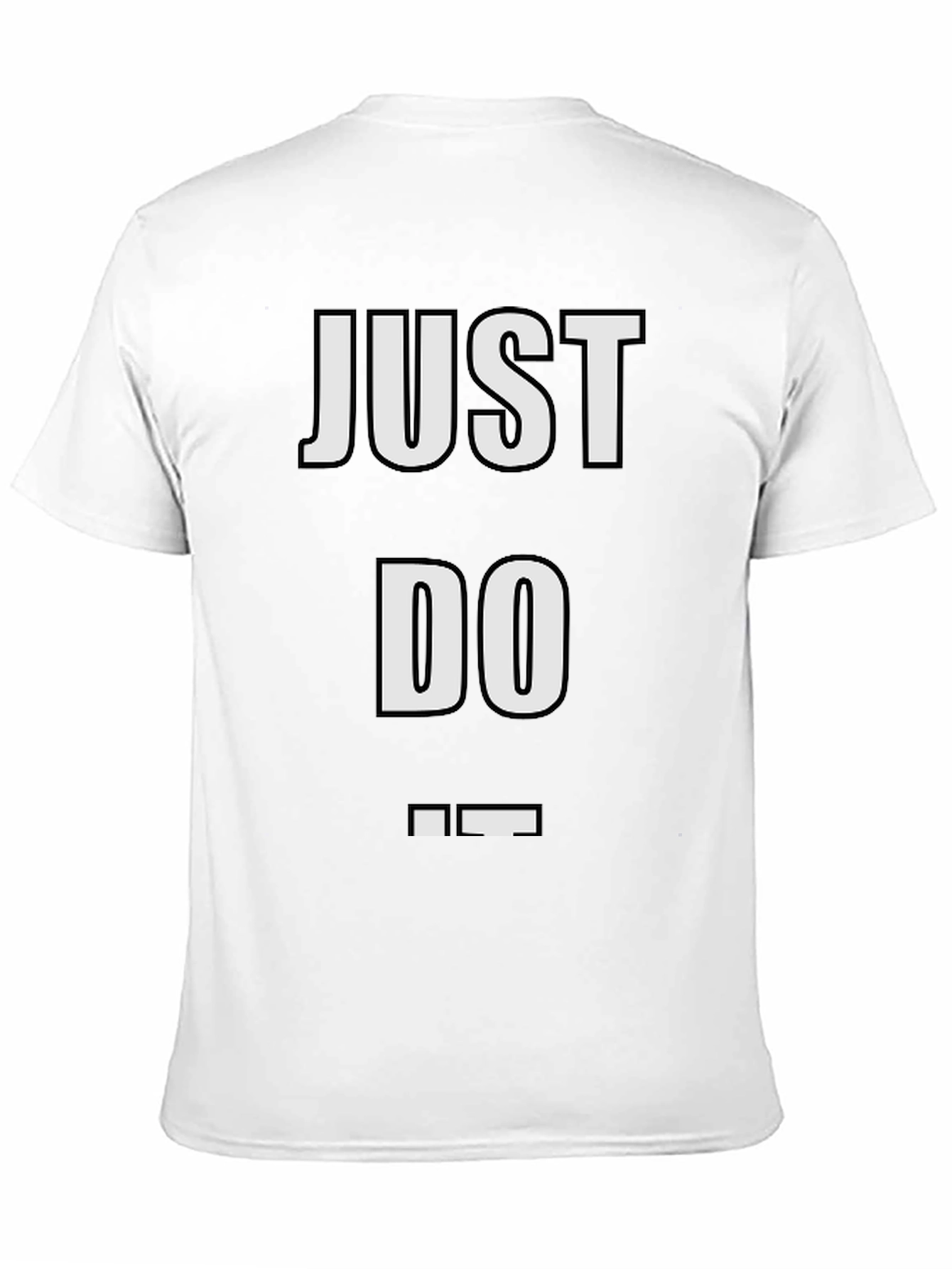 Just Do It Tee - Stylish Black T-Shirt