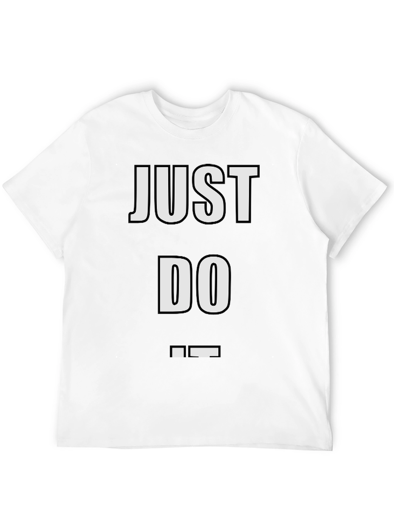 Just Do It Tee - Stylish Black T-Shirt