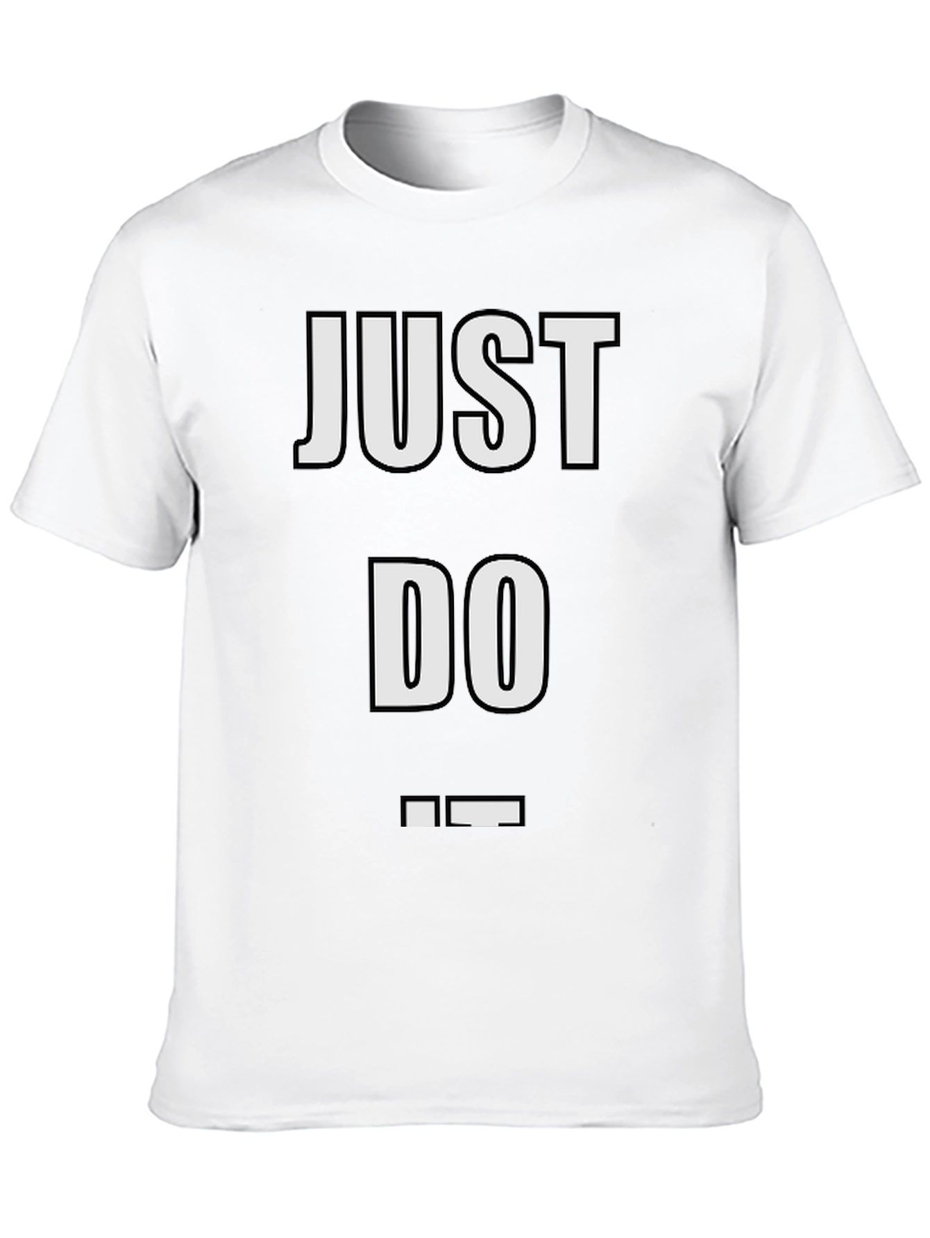 Just Do It Tee - Stylish Black T-Shirt