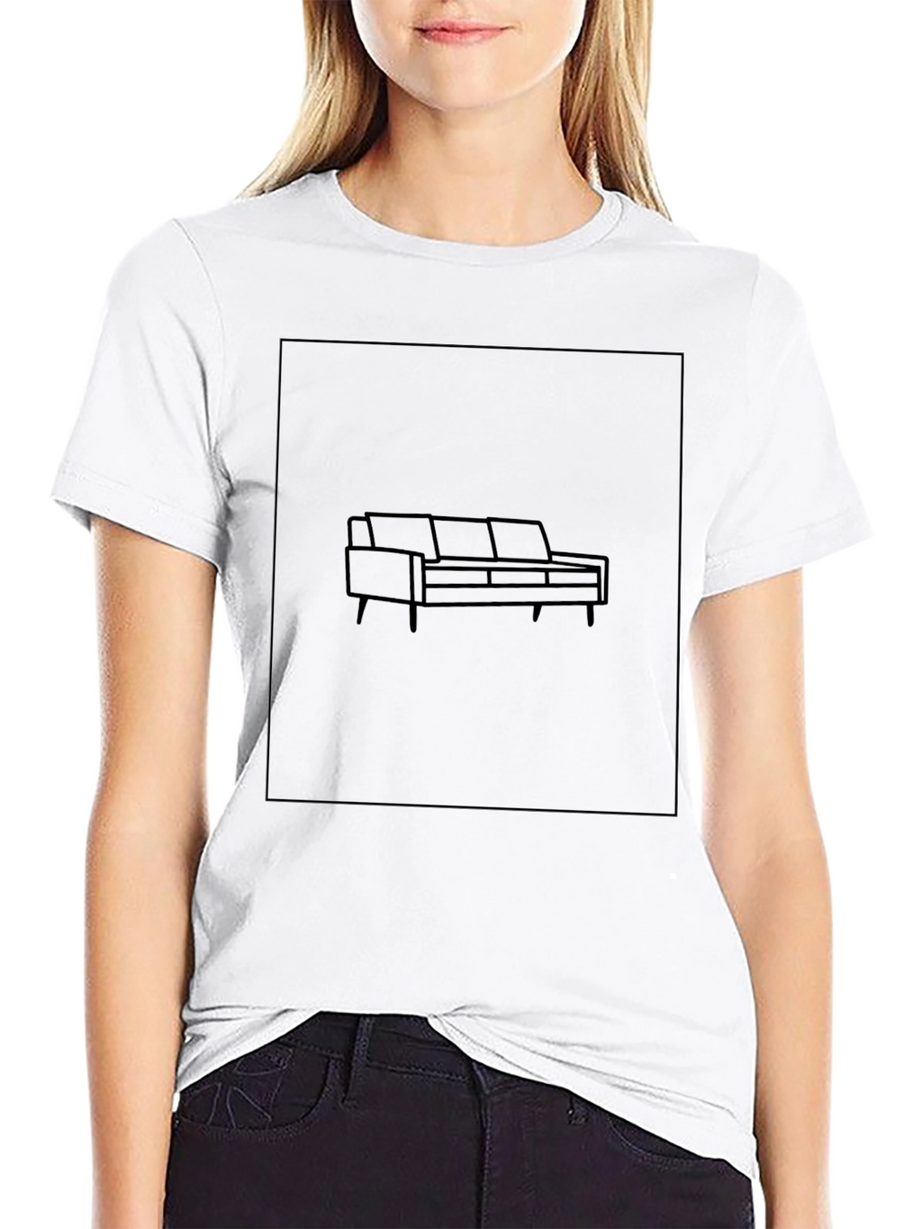 Couch Graphic Black Tee