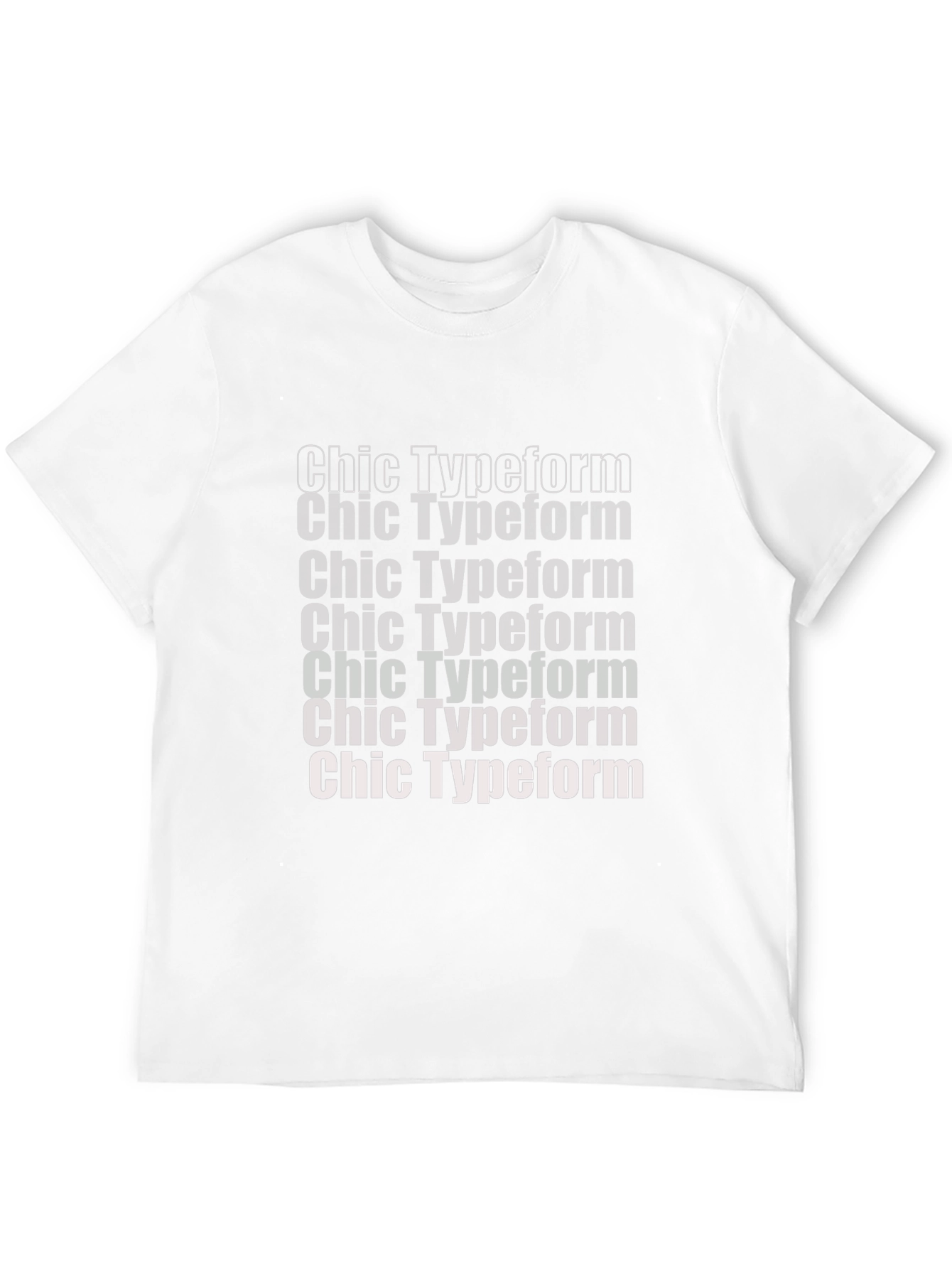 Chic Typeform Graphic Tee - Stylish Comfort