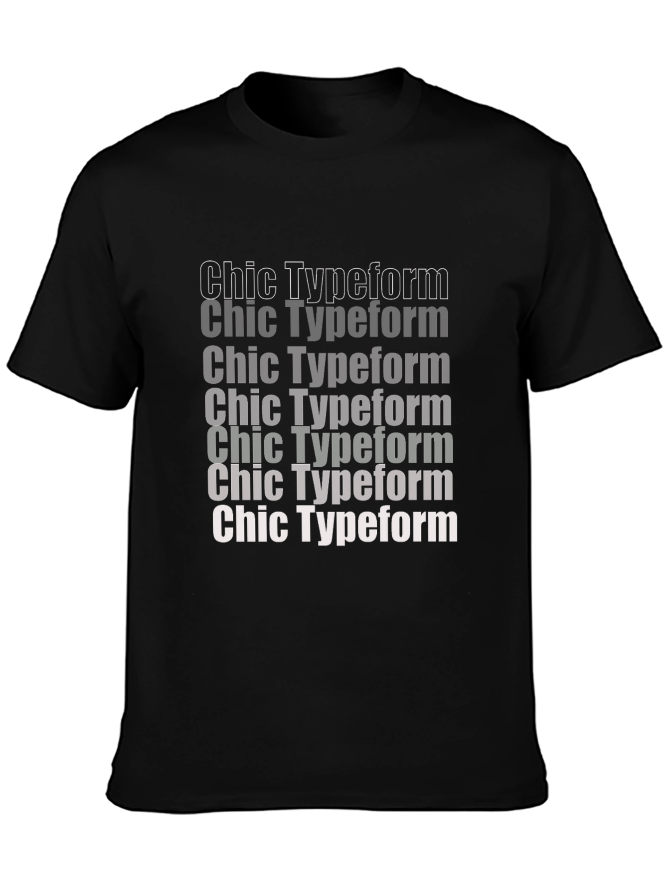Chic Typeform Graphic Tee - Stylish Comfort