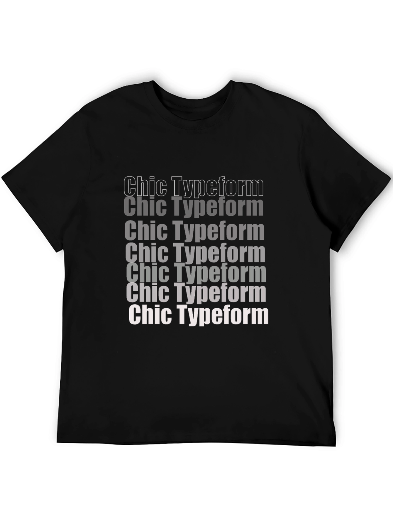 Chic Typeform Graphic Tee - Stylish Comfort