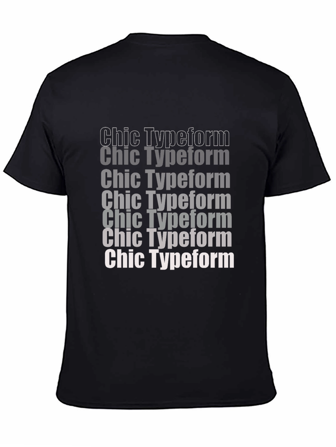 Chic Typeform Graphic Tee - Stylish Comfort