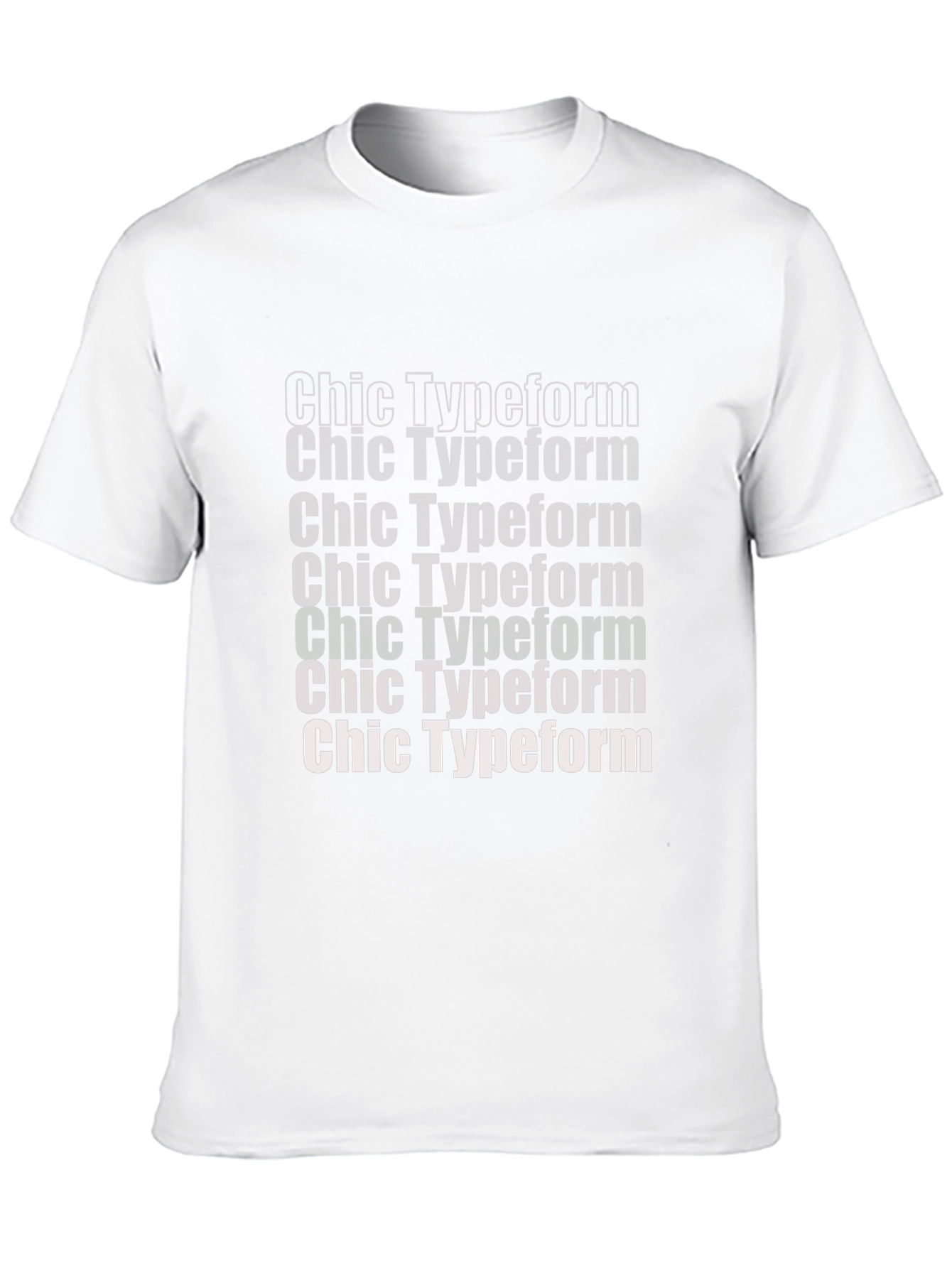 Chic Typeform Graphic Tee - Stylish Comfort
