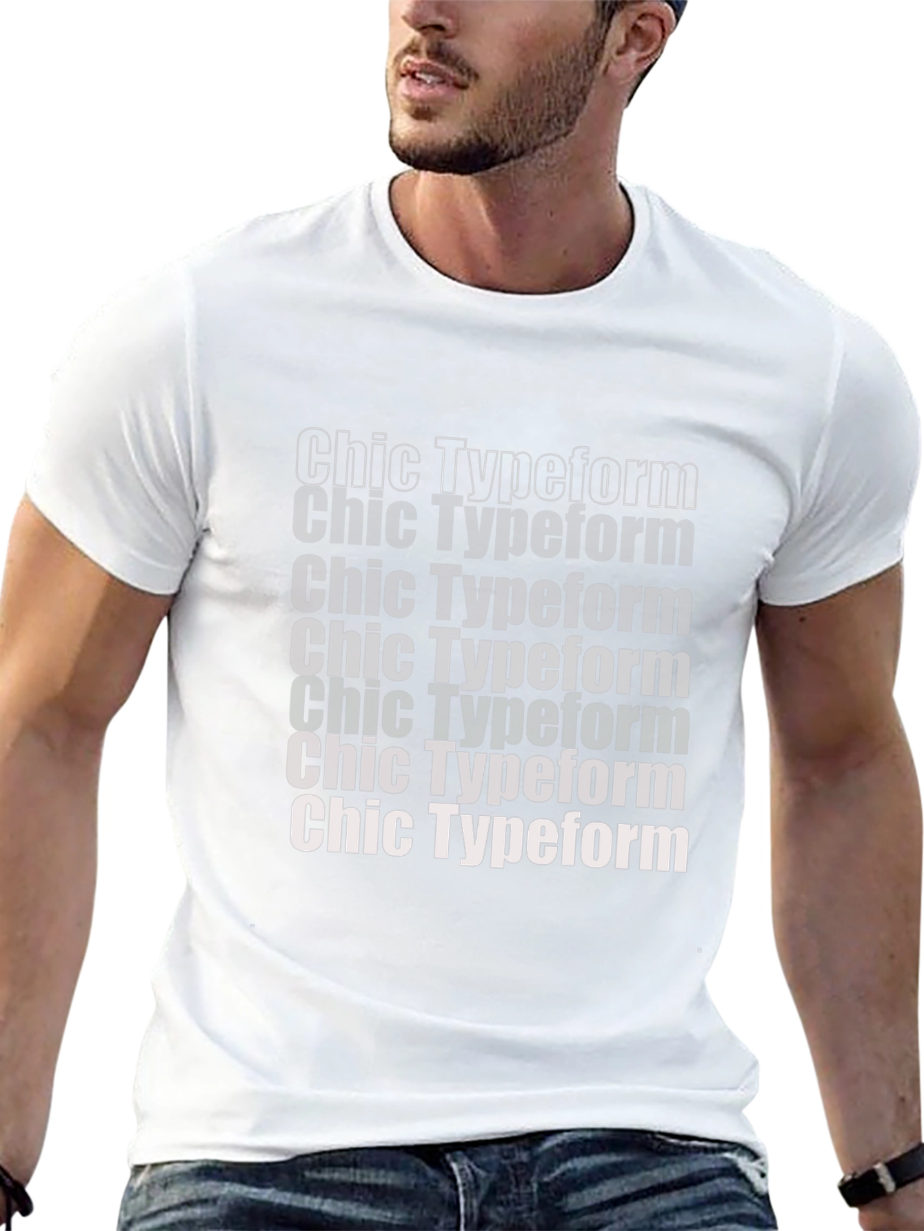 Chic Typeform Graphic Tee - Stylish Comfort