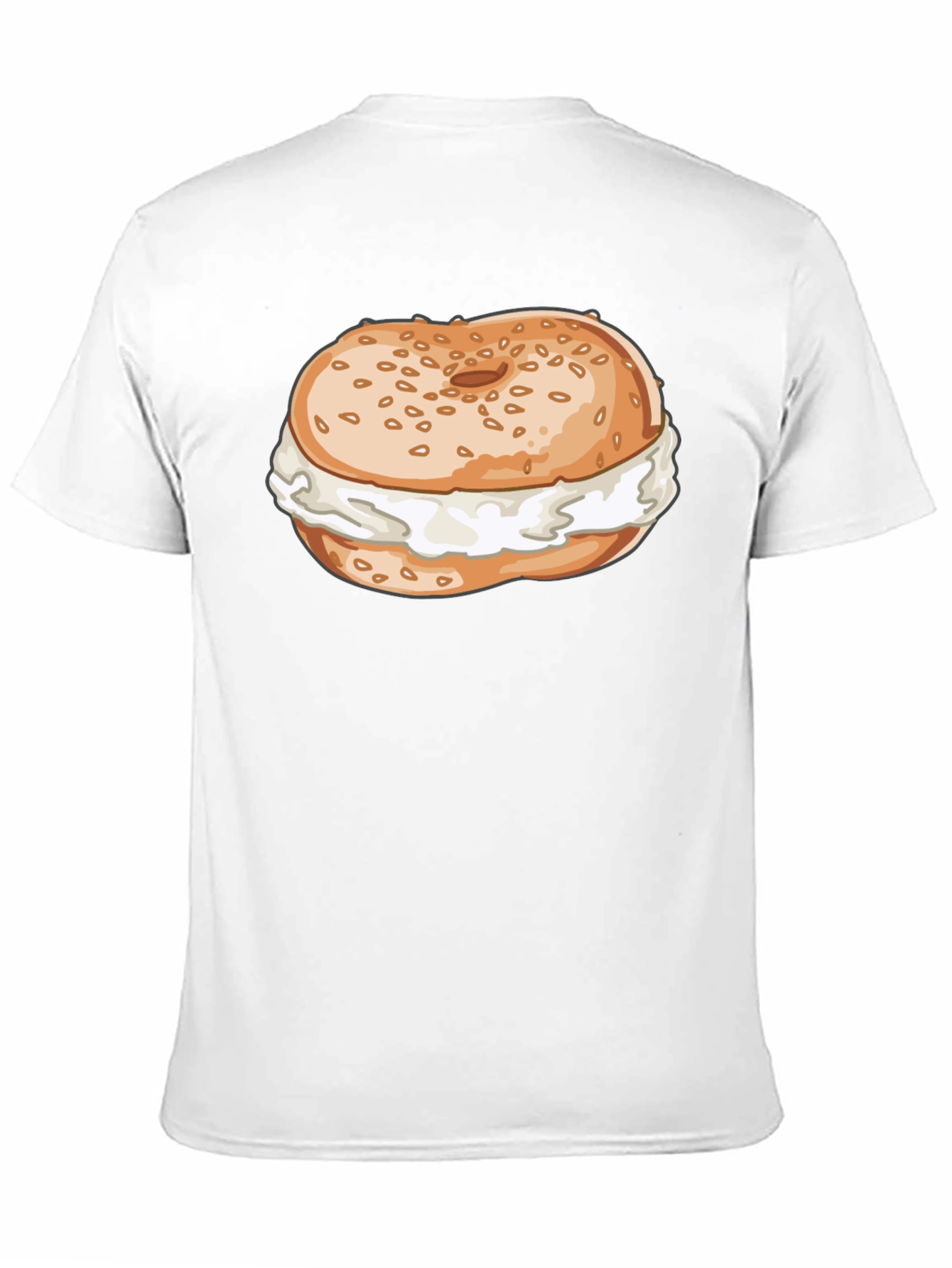 Bagel & Cream Cheese Graphic Tee - Unisex Comfort