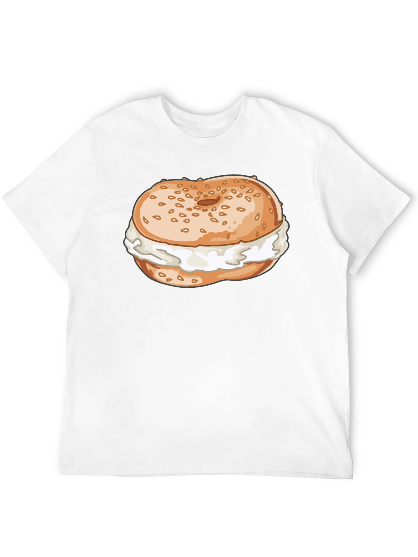 Bagel & Cream Cheese Graphic Tee - Unisex Comfort
