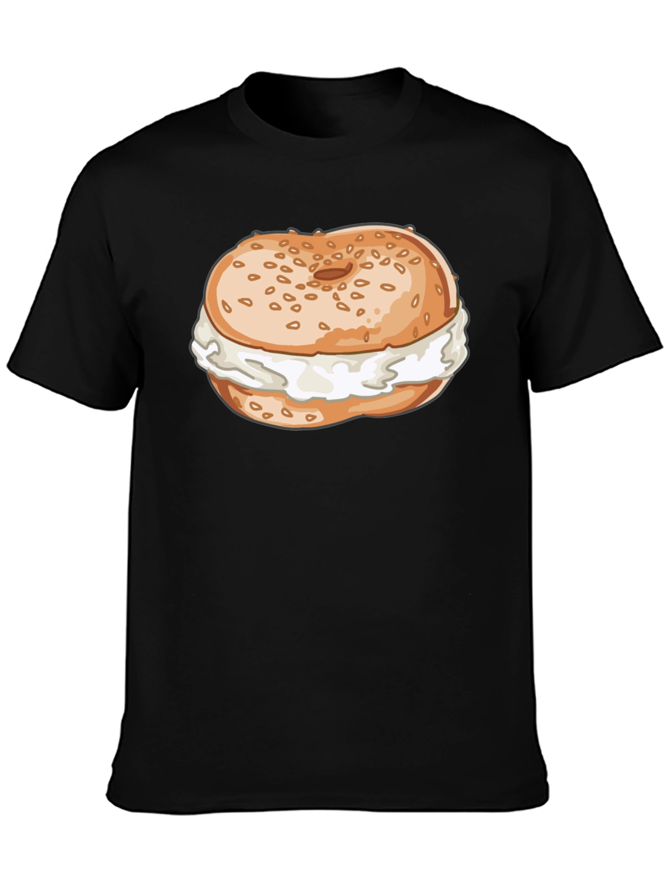 Bagel & Cream Cheese Graphic Tee - Unisex Comfort