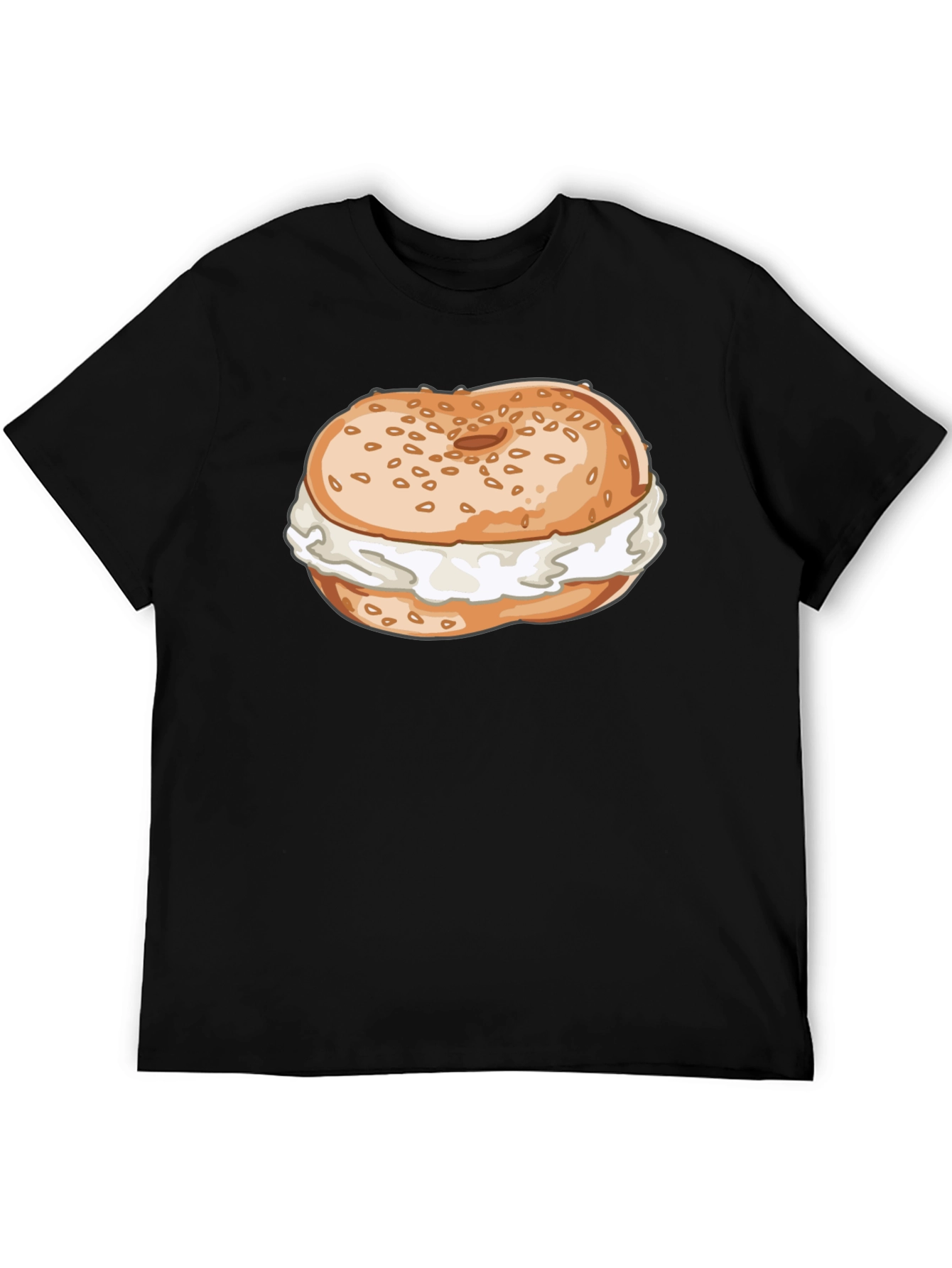 Bagel & Cream Cheese Graphic Tee - Unisex Comfort