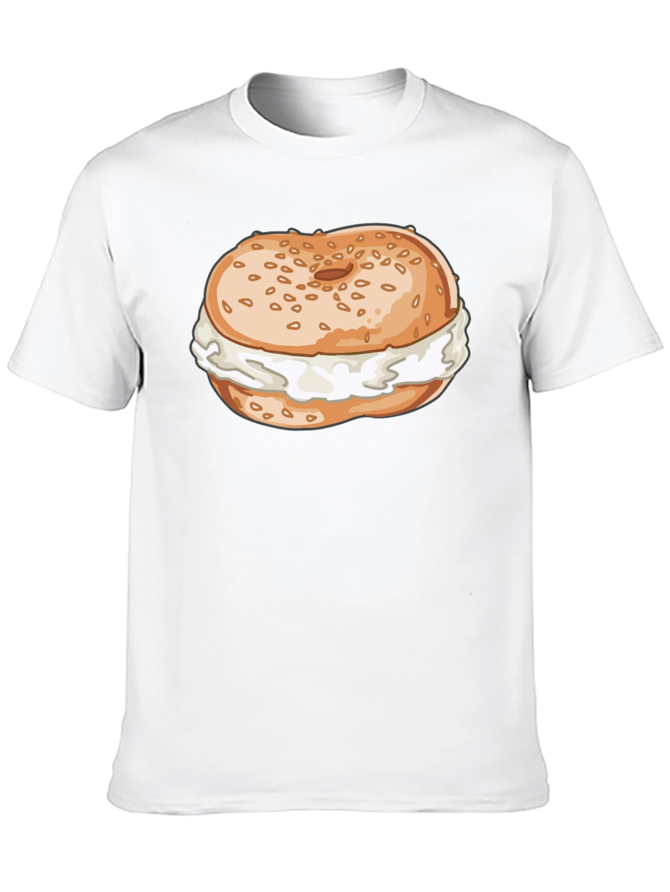 Bagel & Cream Cheese Graphic Tee - Unisex Comfort