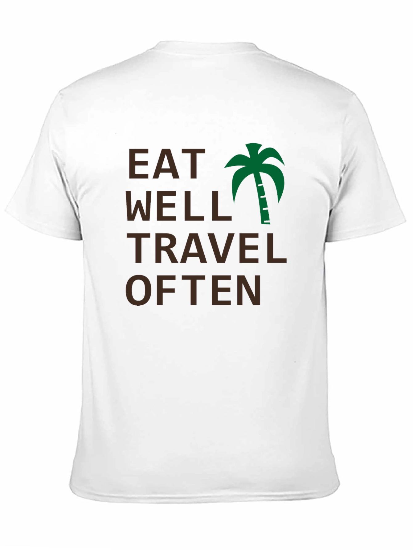 Eat Well Travel Often Black T-Shirt