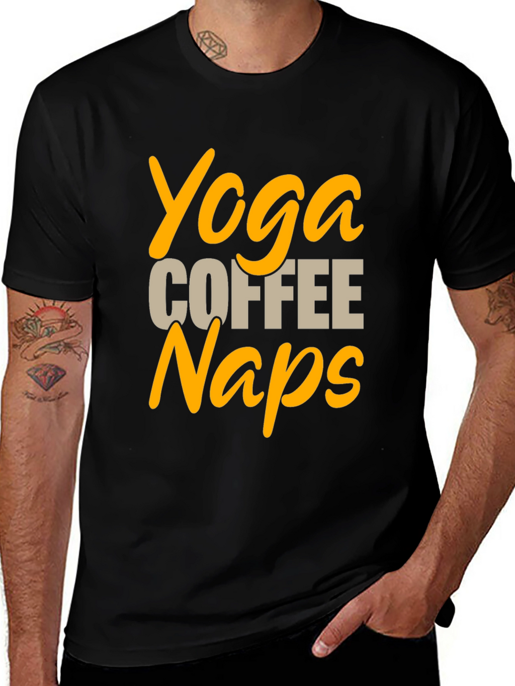 Yoga Coffee Naps Graphic Tee