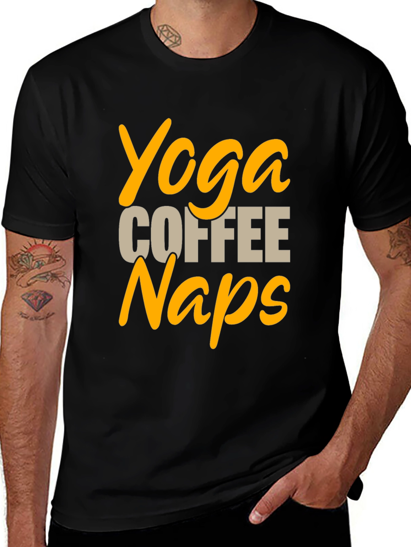Yoga Coffee Naps Graphic Tee