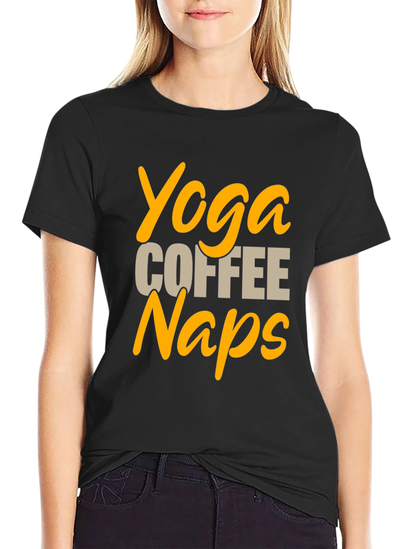 Yoga Coffee Naps Graphic Tee