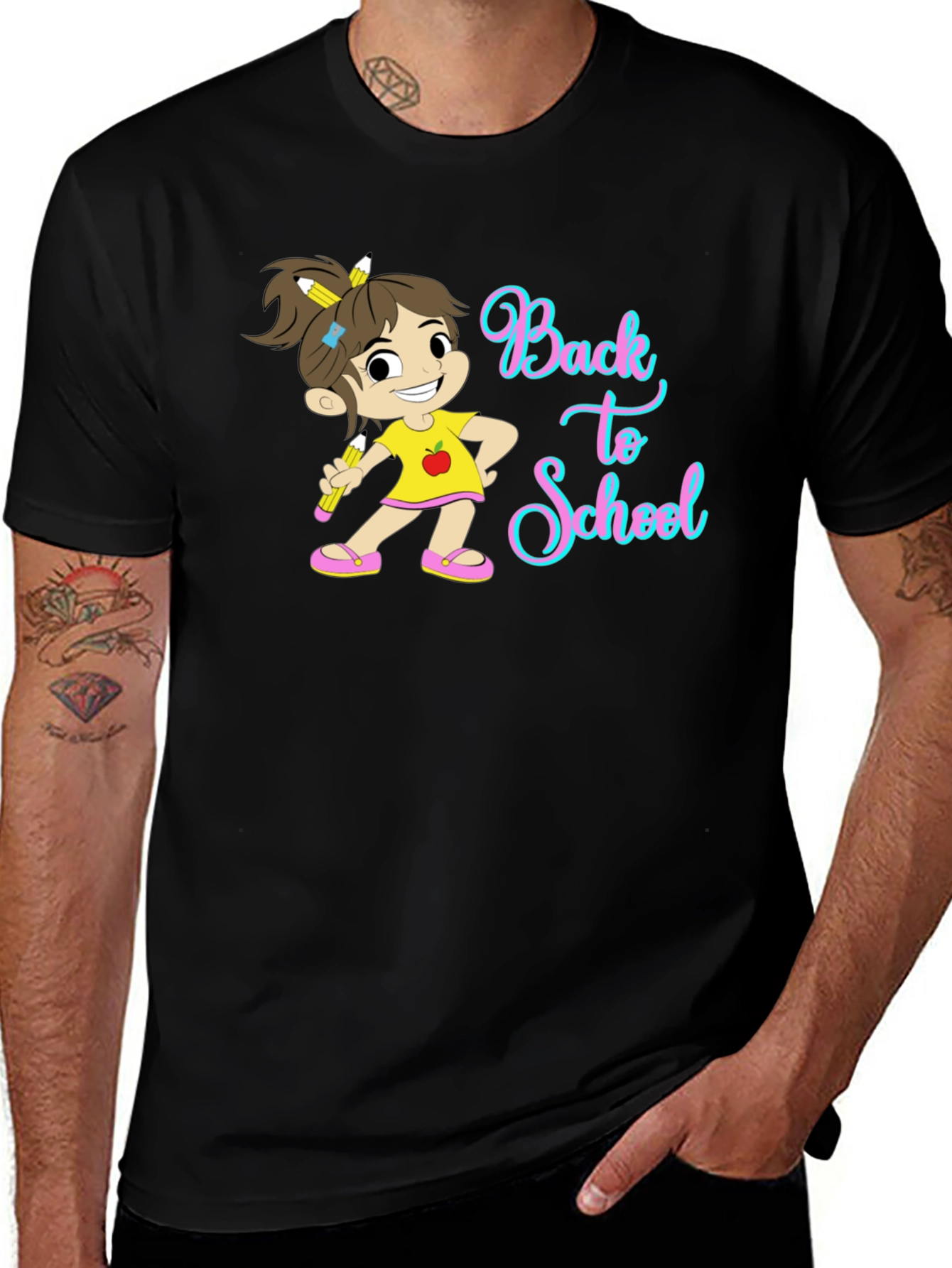 Back to School T-Shirt Cute Girl Design