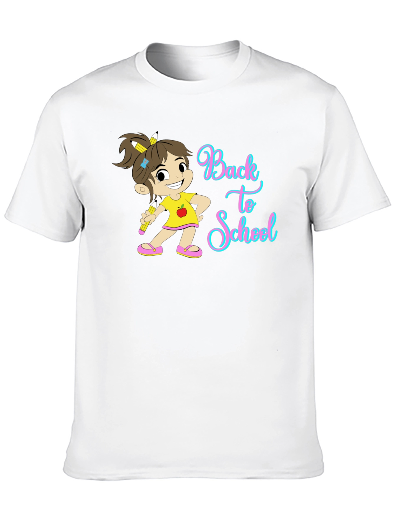 Back to School T-Shirt Cute Girl Design