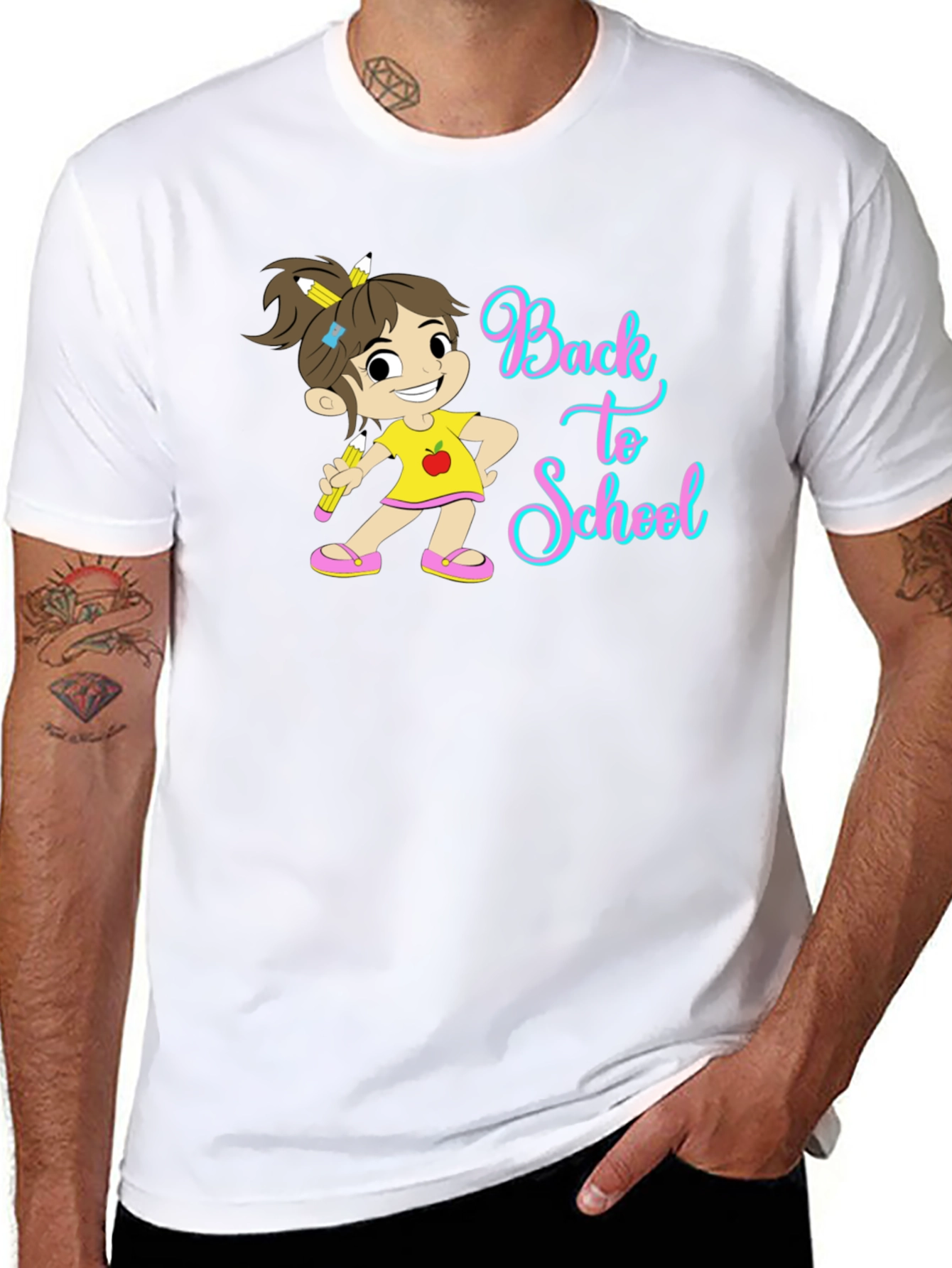 Back to School T-Shirt Cute Girl Design
