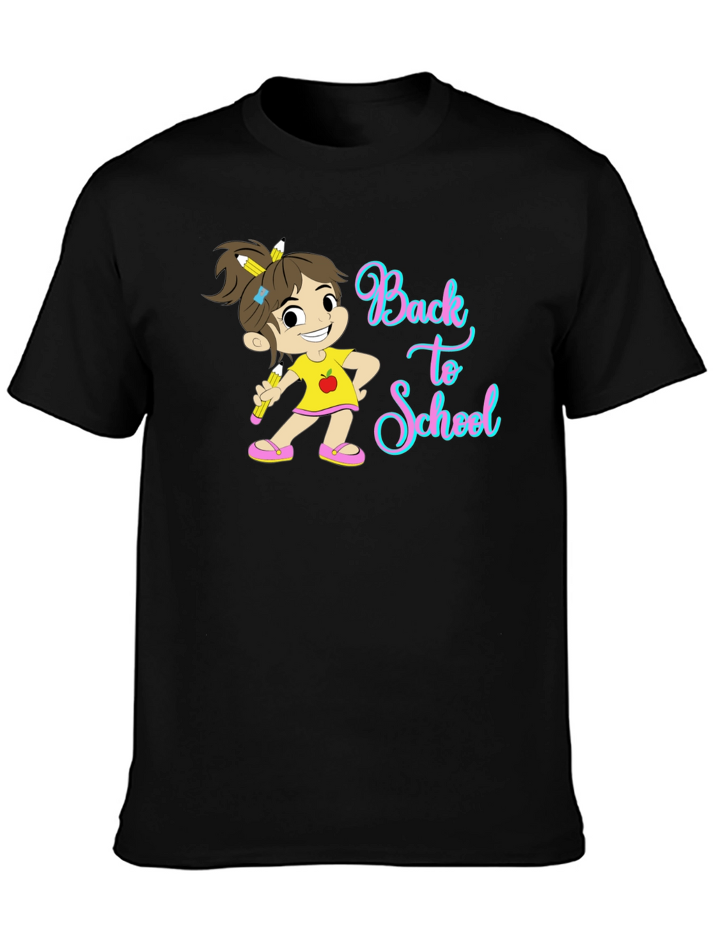 Back to School T-Shirt Cute Girl Design