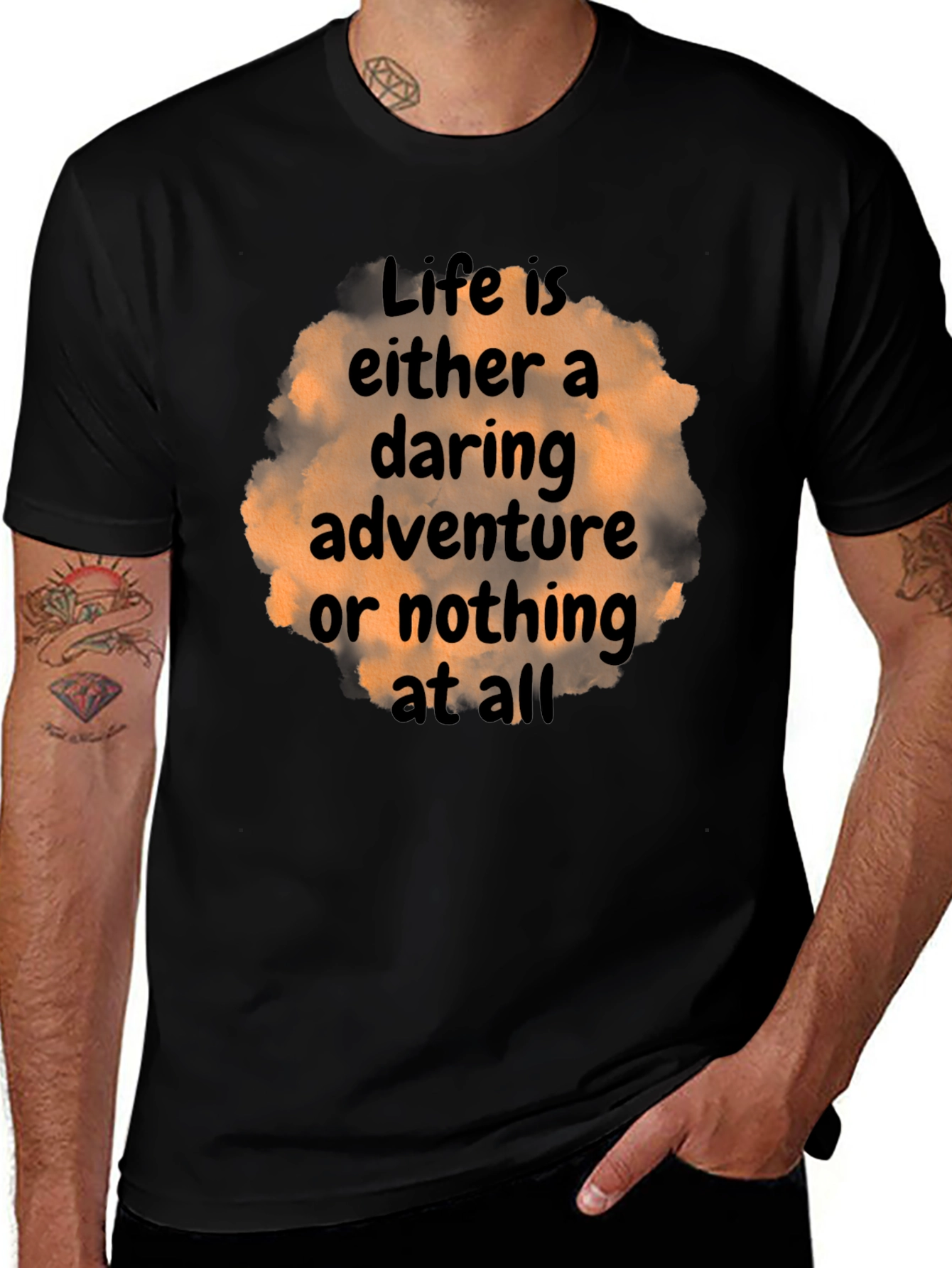 Daring Adventure Graphic Tee - Life Quote T-Shirt