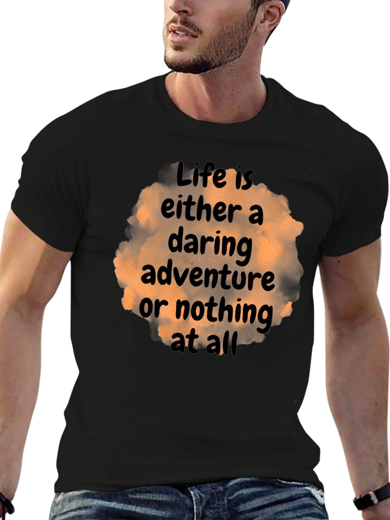 Daring Adventure Graphic Tee - Life Quote T-Shirt