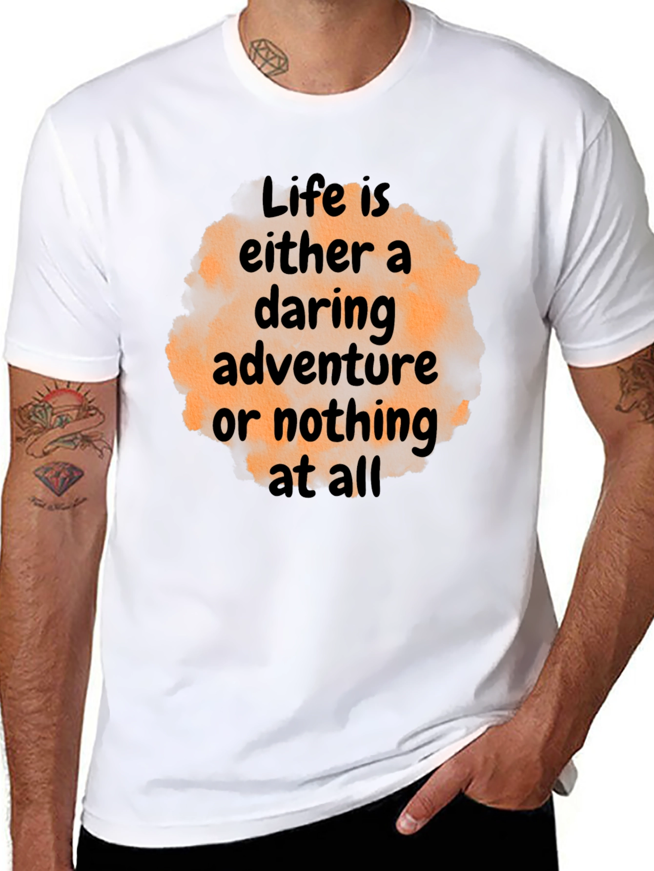 Daring Adventure Graphic Tee - Life Quote T-Shirt