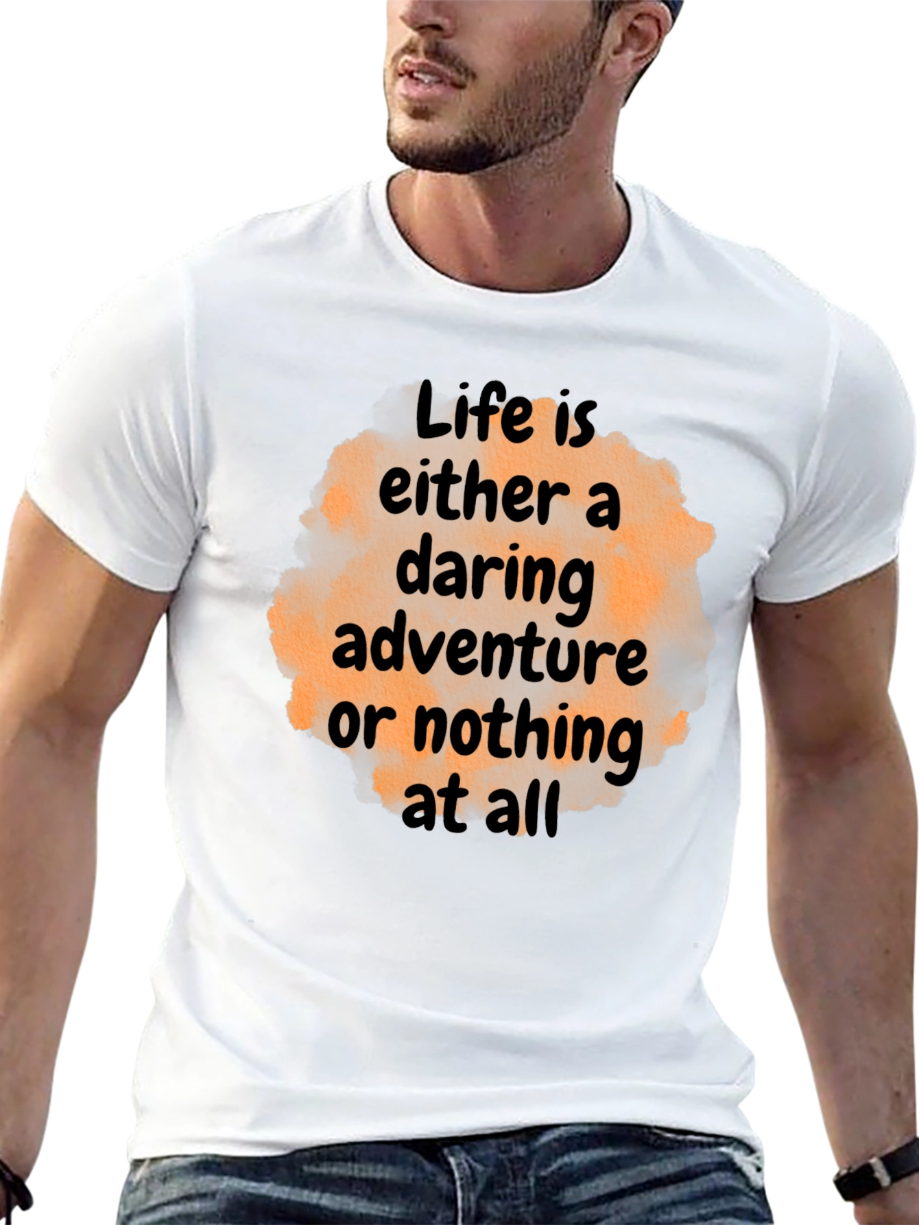 Daring Adventure Graphic Tee - Life Quote T-Shirt