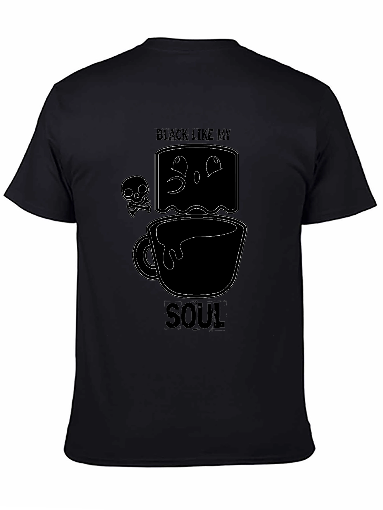 Black Like My Soul Graphic Tee - Coffee Lover T-Shirt