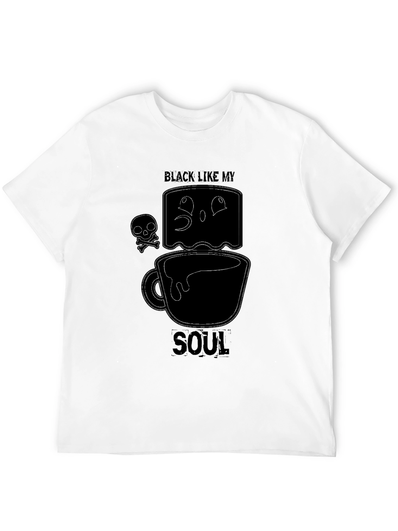 Black Like My Soul Graphic Tee - Coffee Lover T-Shirt