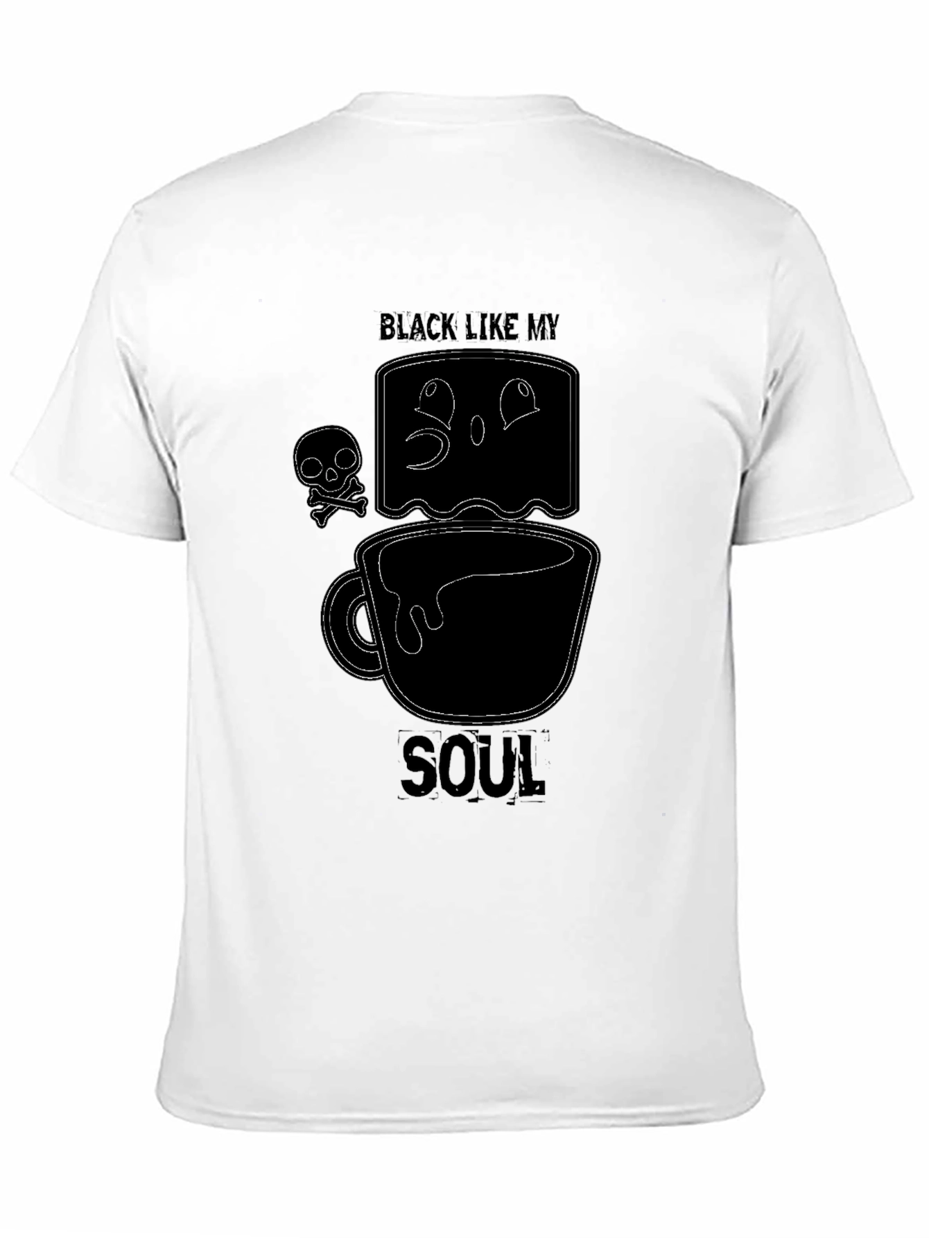Black Like My Soul Graphic Tee - Coffee Lover T-Shirt