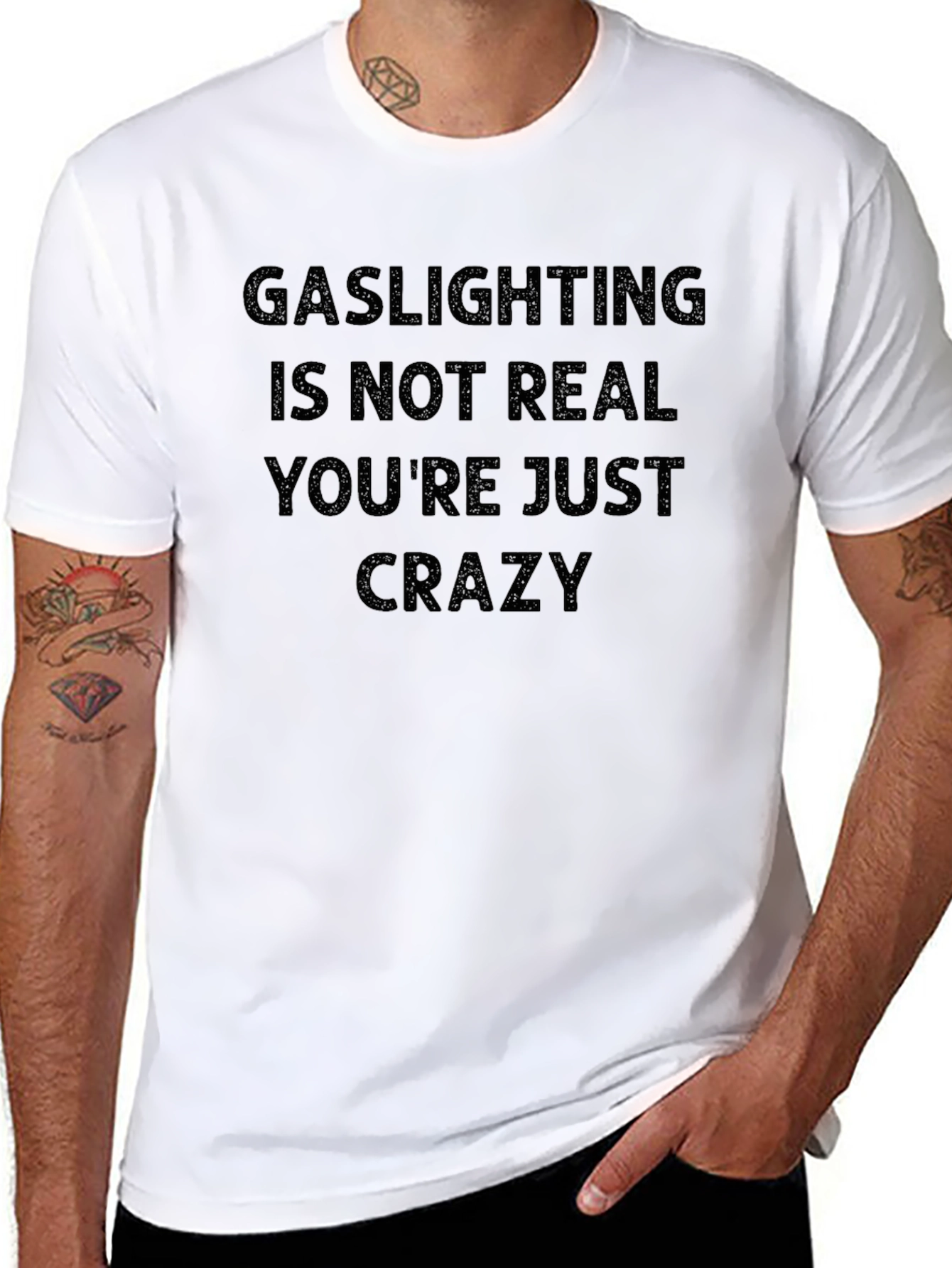 Gaslighting Graphic Tee - Humor Statement T-Shirt