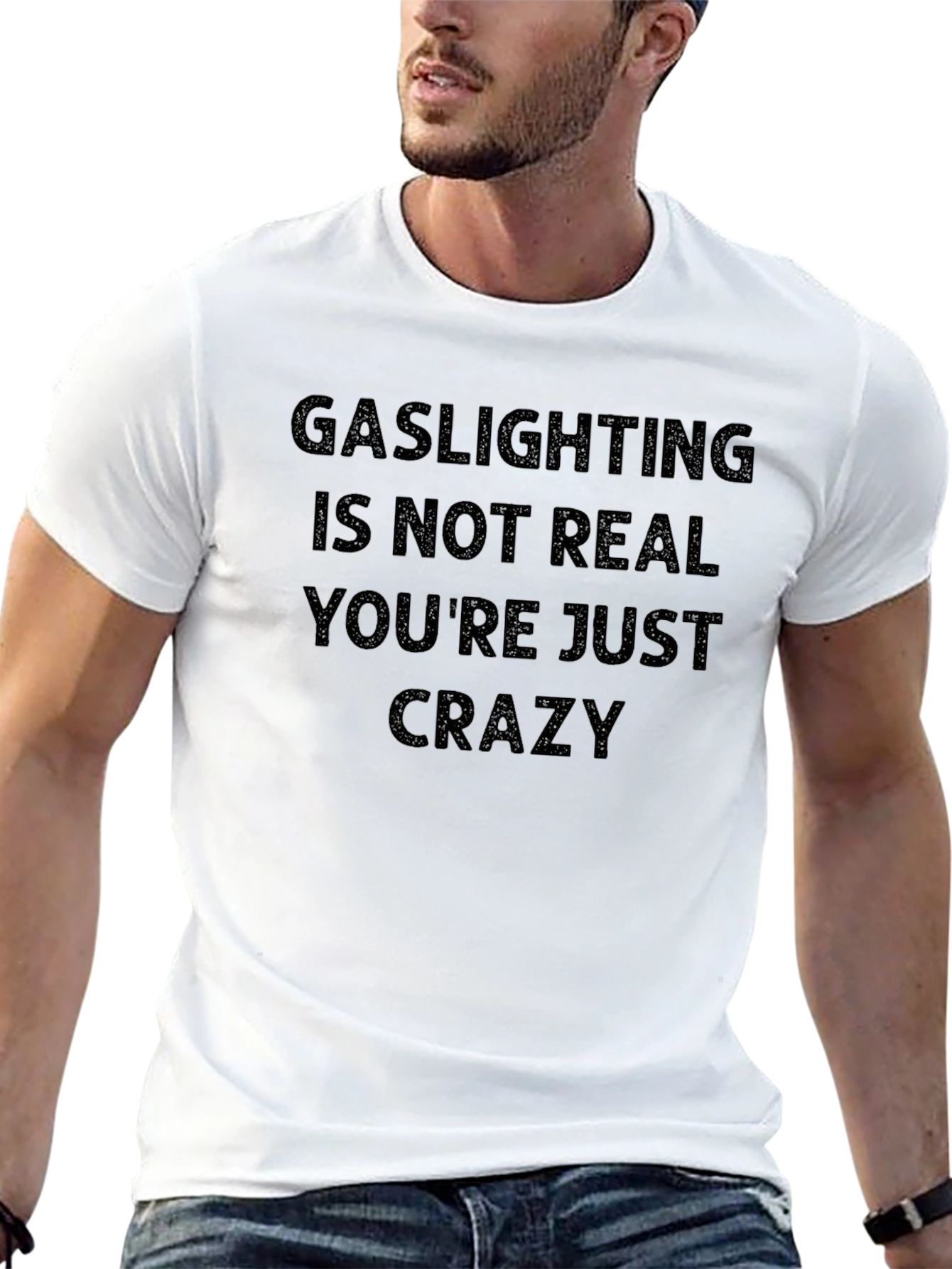 Gaslighting Graphic Tee - Humor Statement T-Shirt