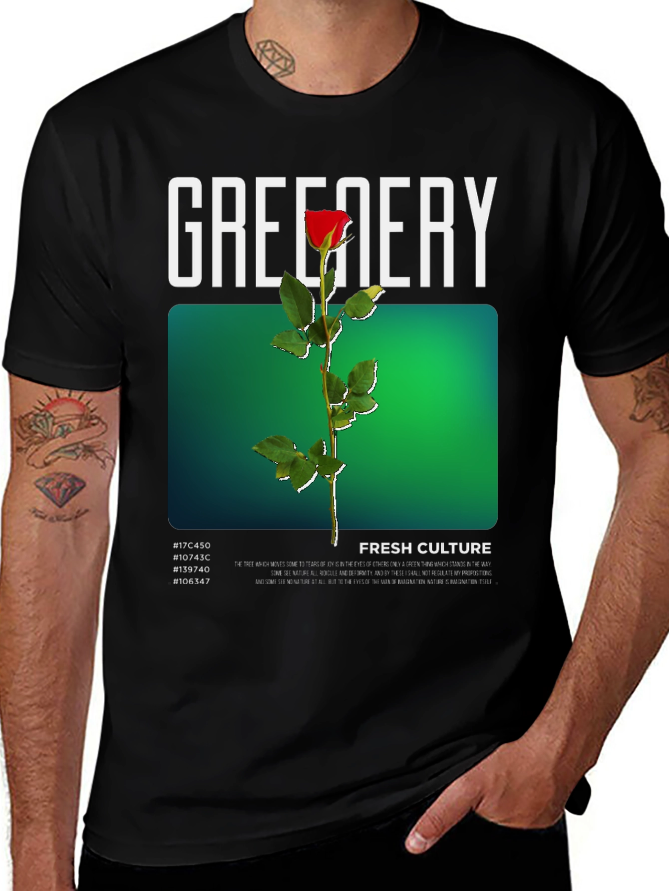 Greenery Fresh Culture Graphic T-Shirt