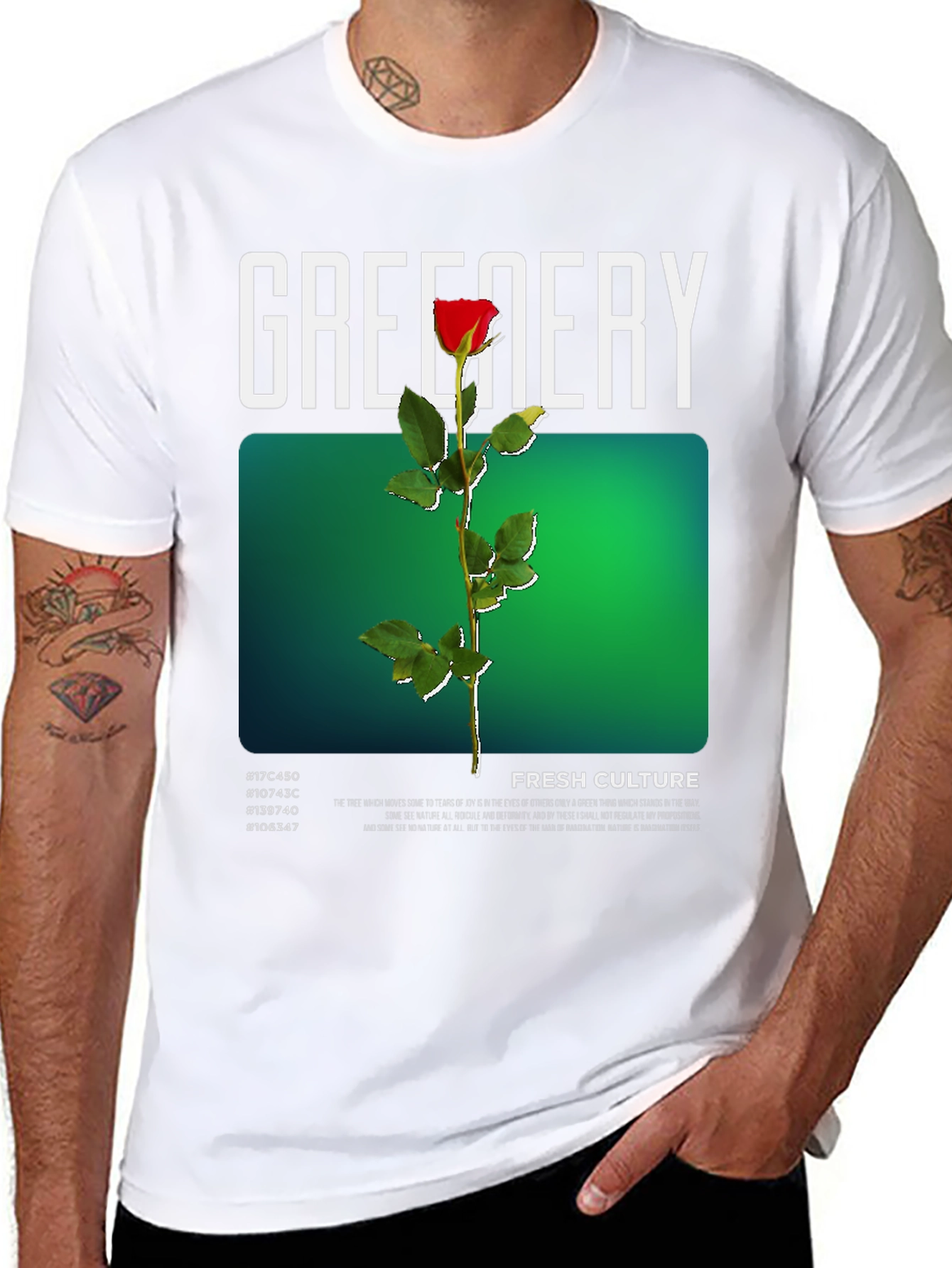 Greenery Fresh Culture Graphic T-Shirt